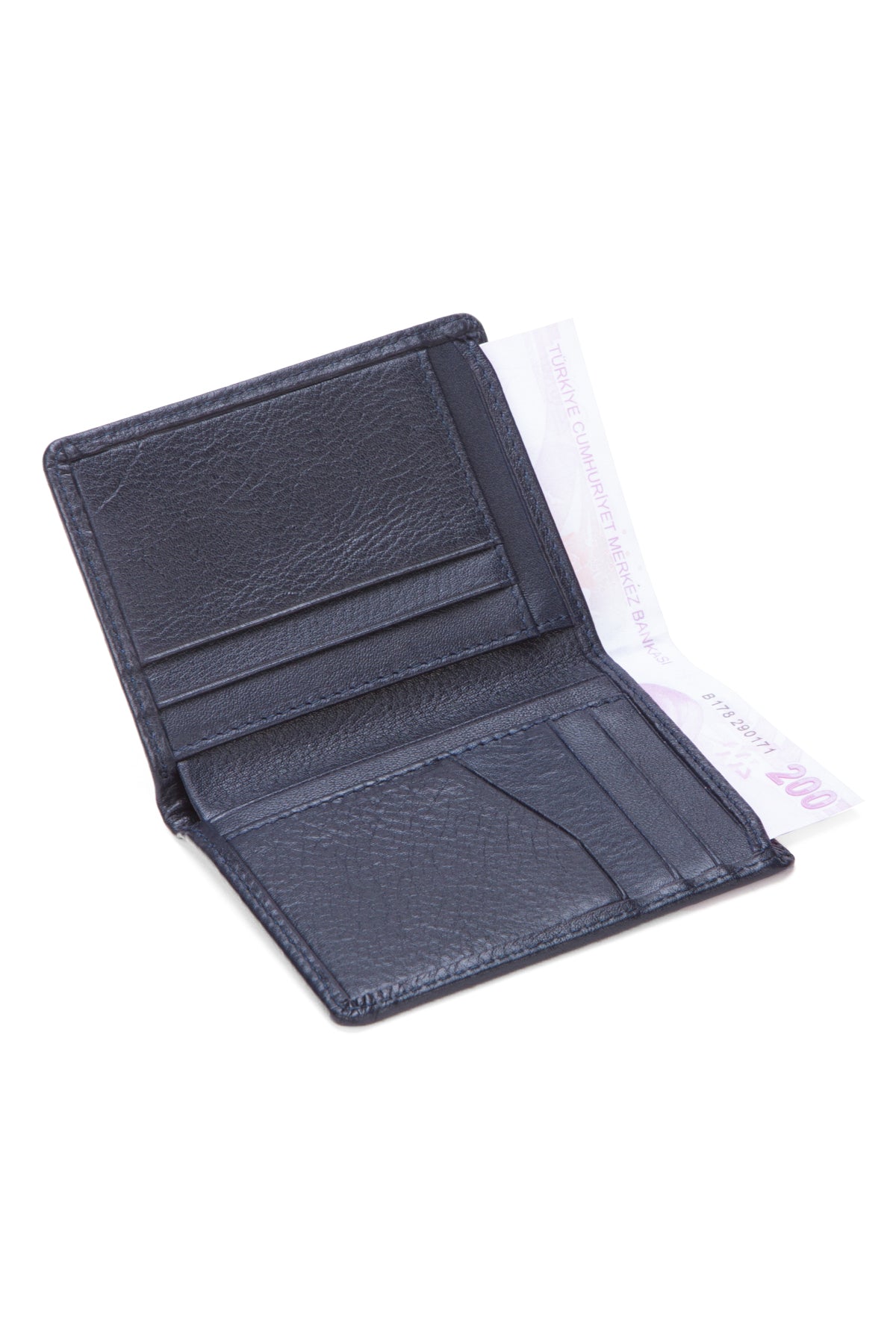 Niki Leather York Hakiki Deri Dik Cüzdan