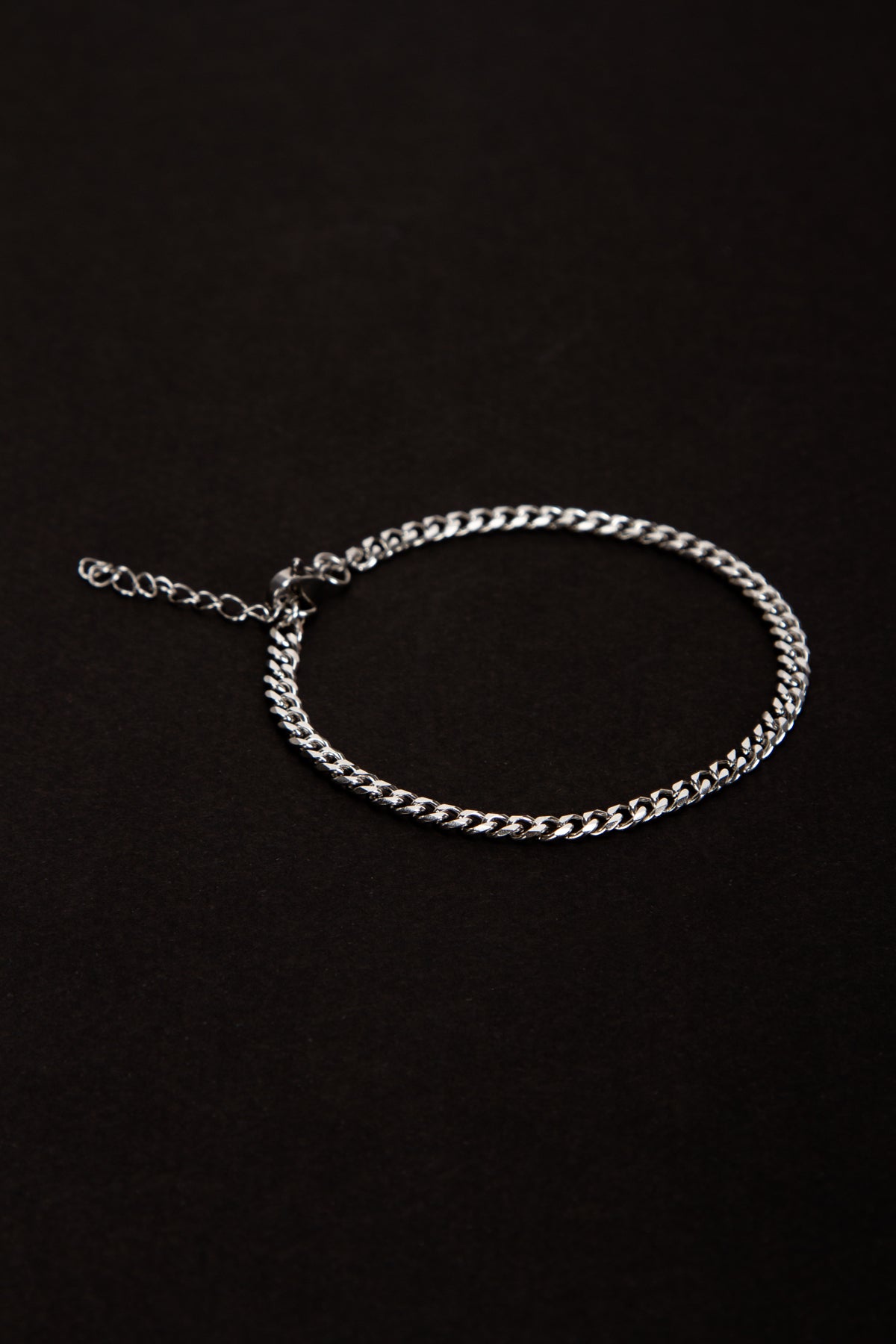 Olio Hematit Detaylı ve İnce Çelik Bileklik 2'li Set