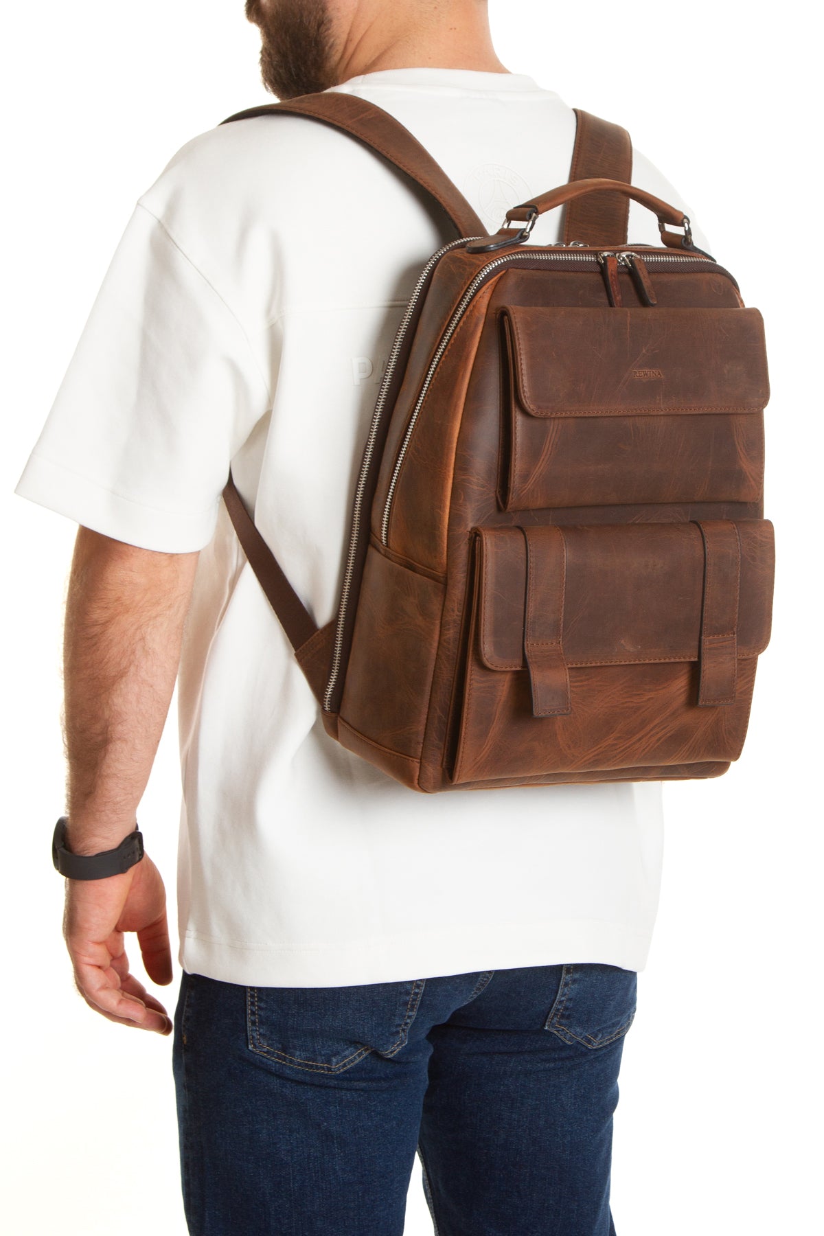 Milano 9522 Hakiki Deri Seyahat Sırt Çantası