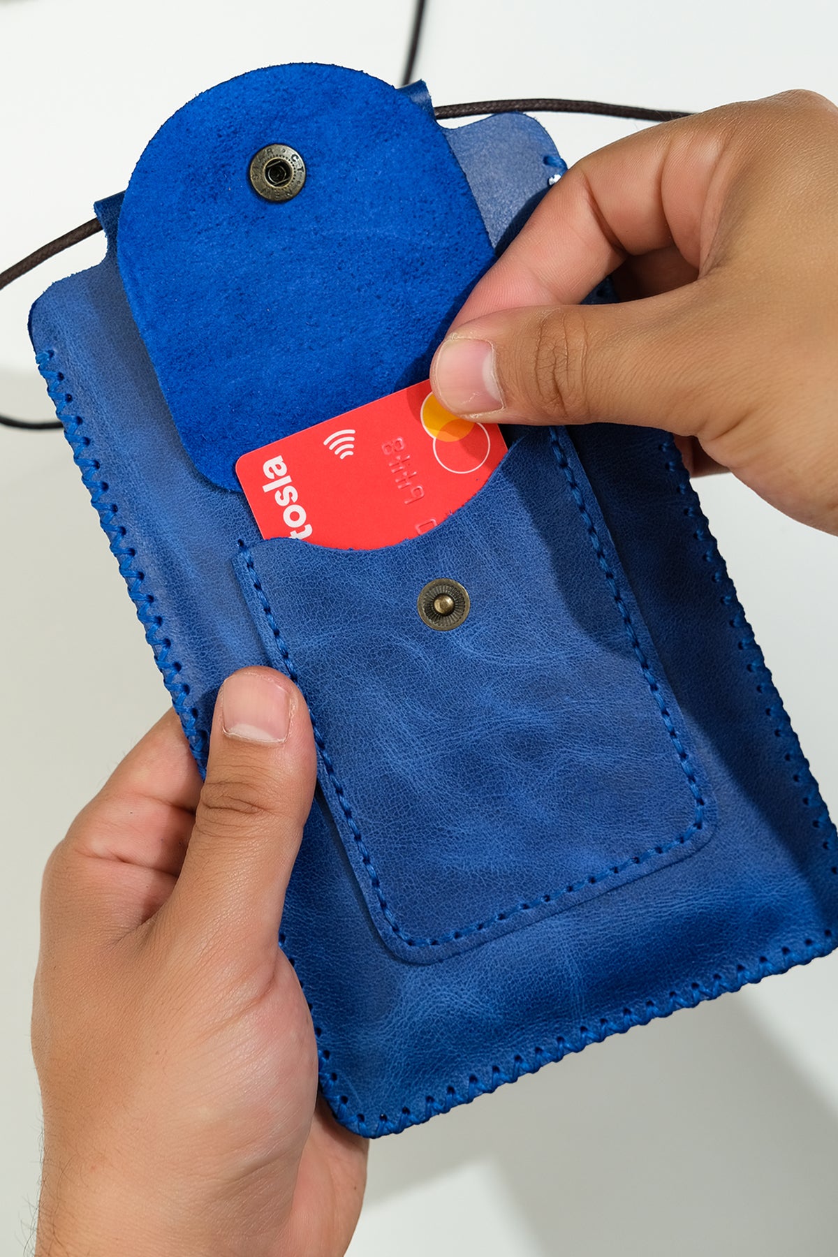 Niki Leather Mary Hakiki Deri Telefon Çantası