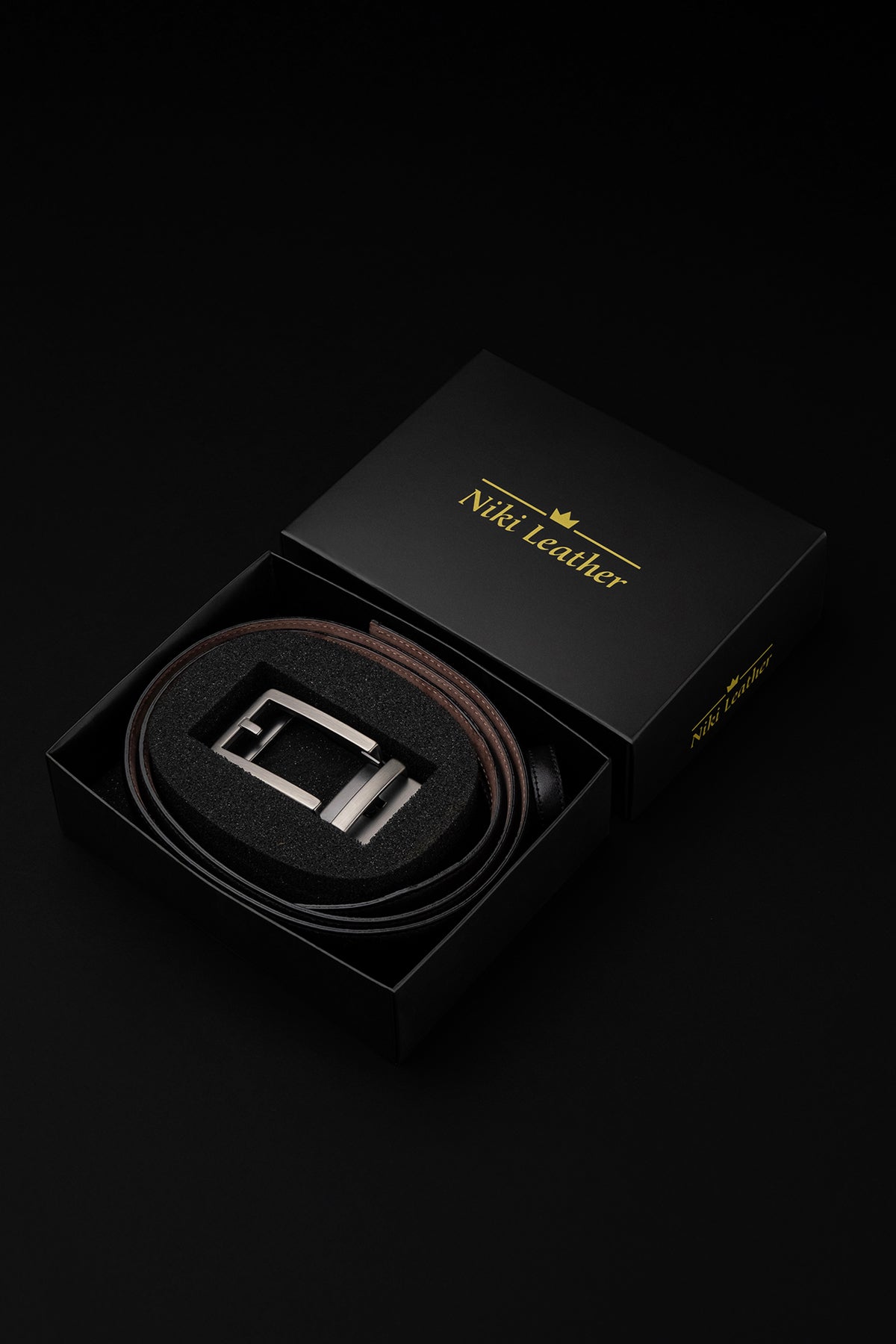 Premium Otomatik Dikişli Hakiki Deri Kemer 3.5 Cm