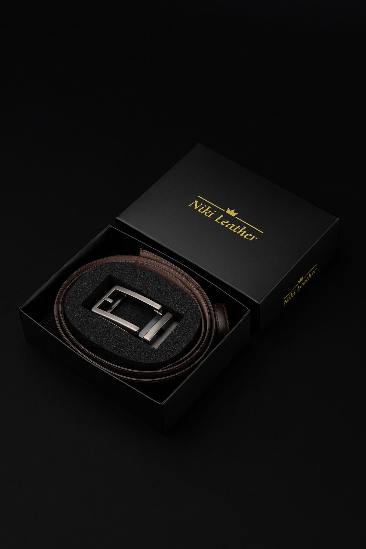 Premium Otomatik Dikişli Hakiki Deri Kemer 3.5 Cm