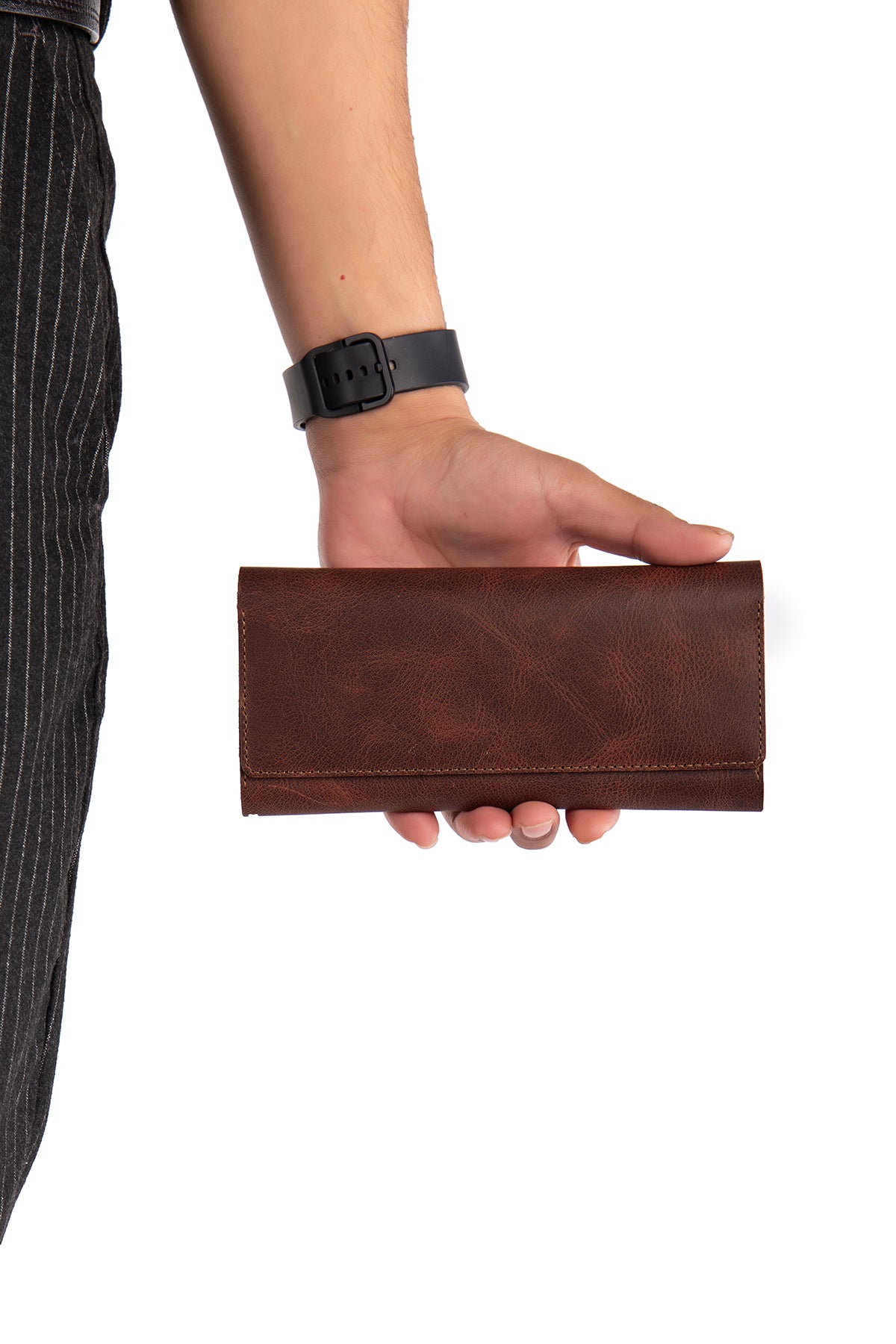 Elit Universal Hakiki Deri Kapaklı Kartlıklı ve Para Bölmeli Telefon Kılıfı