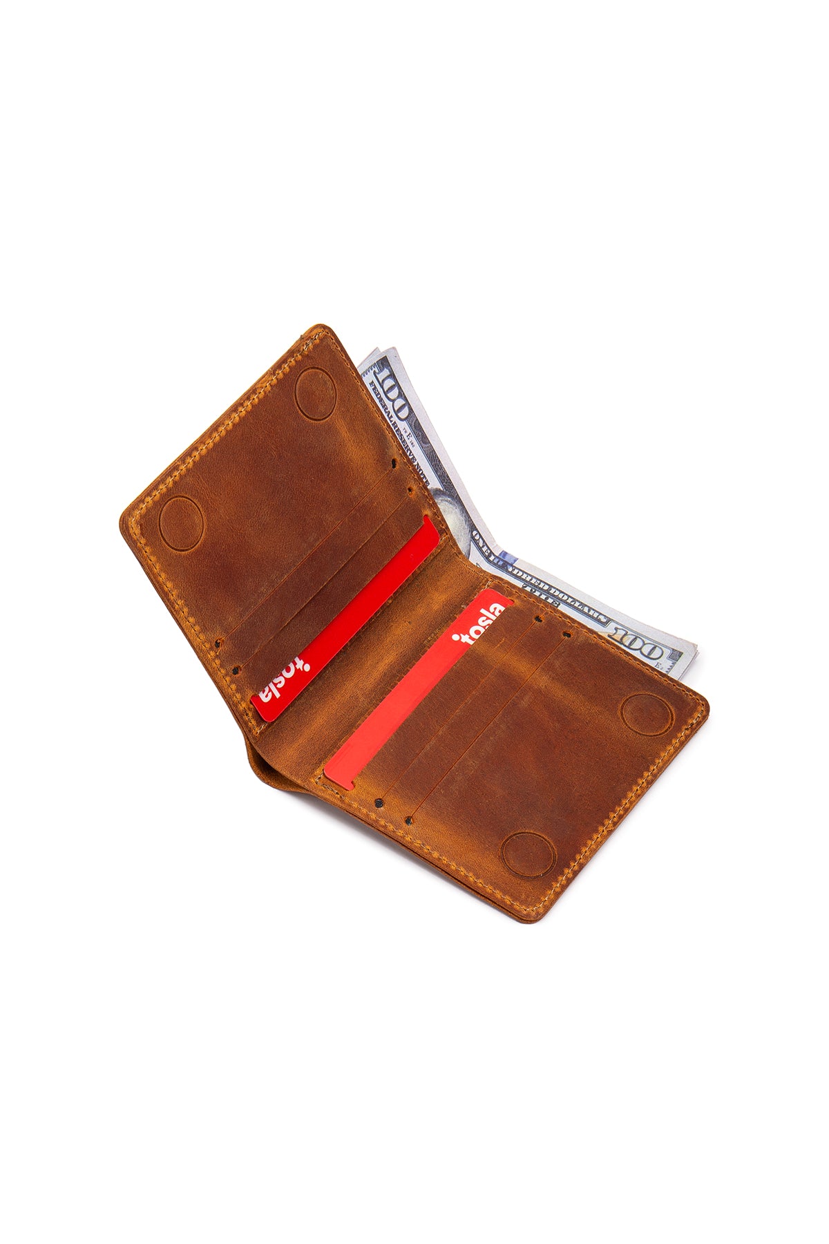 Fargo Hakiki Gerçek Deri Cüzdan Para Koyma Bölmeli Kartlık ve Mıknatıs Kapama