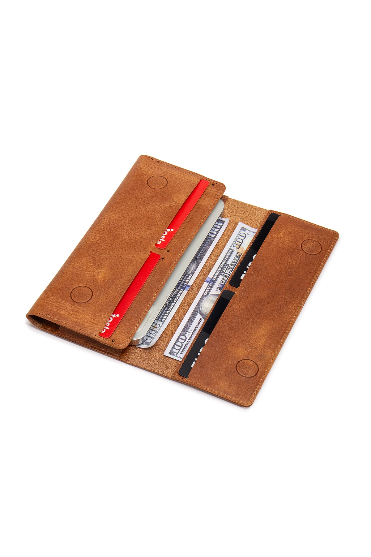 Elit Universal Hakiki Deri Kapaklı Kartlıklı ve Para Bölmeli Telefon Kılıfı