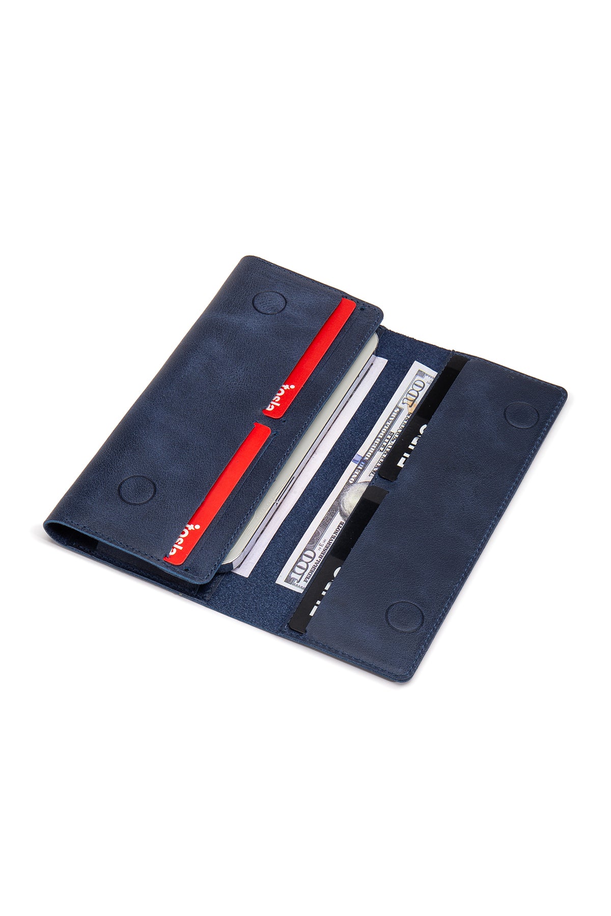 Elit Universal Hakiki Deri Kapaklı Kartlıklı ve Para Bölmeli Telefon Kılıfı