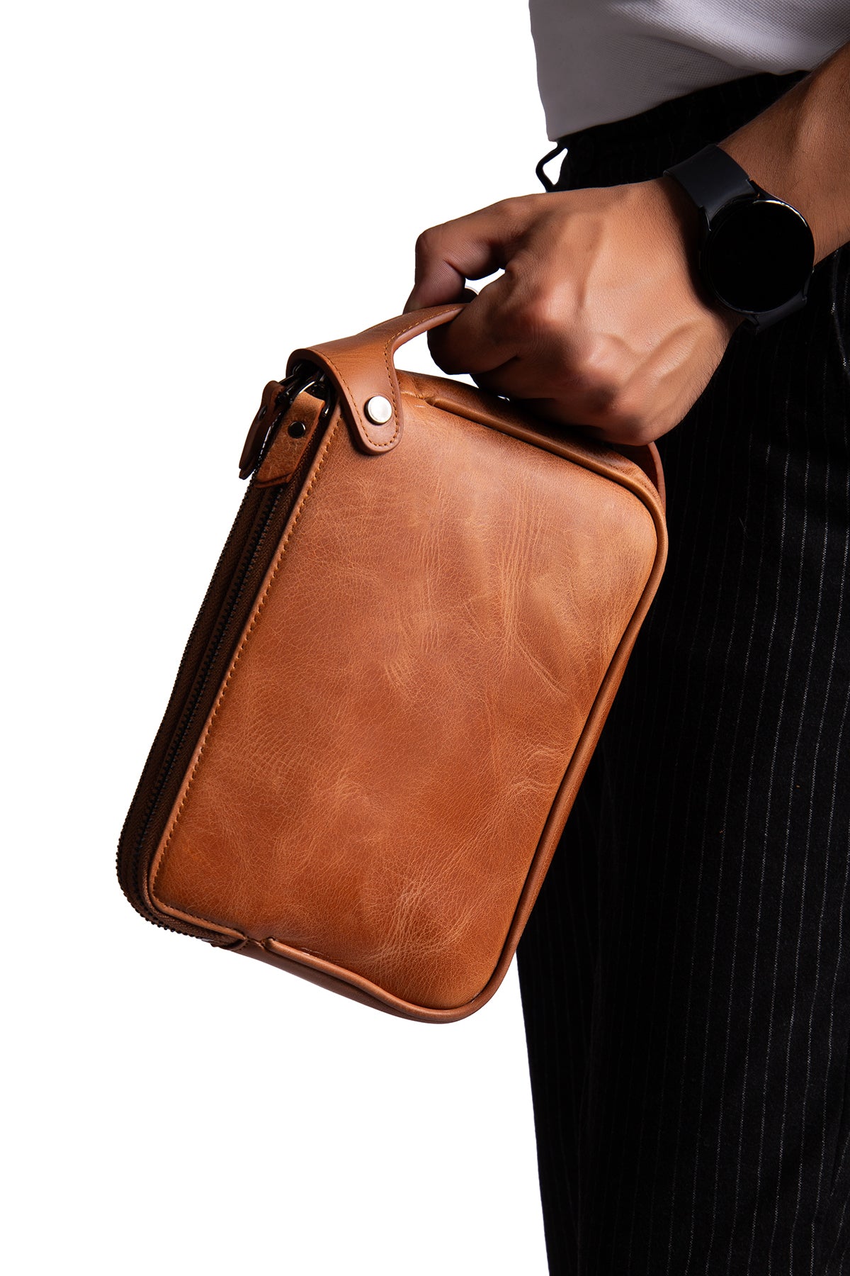 Raul Hakiki Deri Fermuarlı Portföy