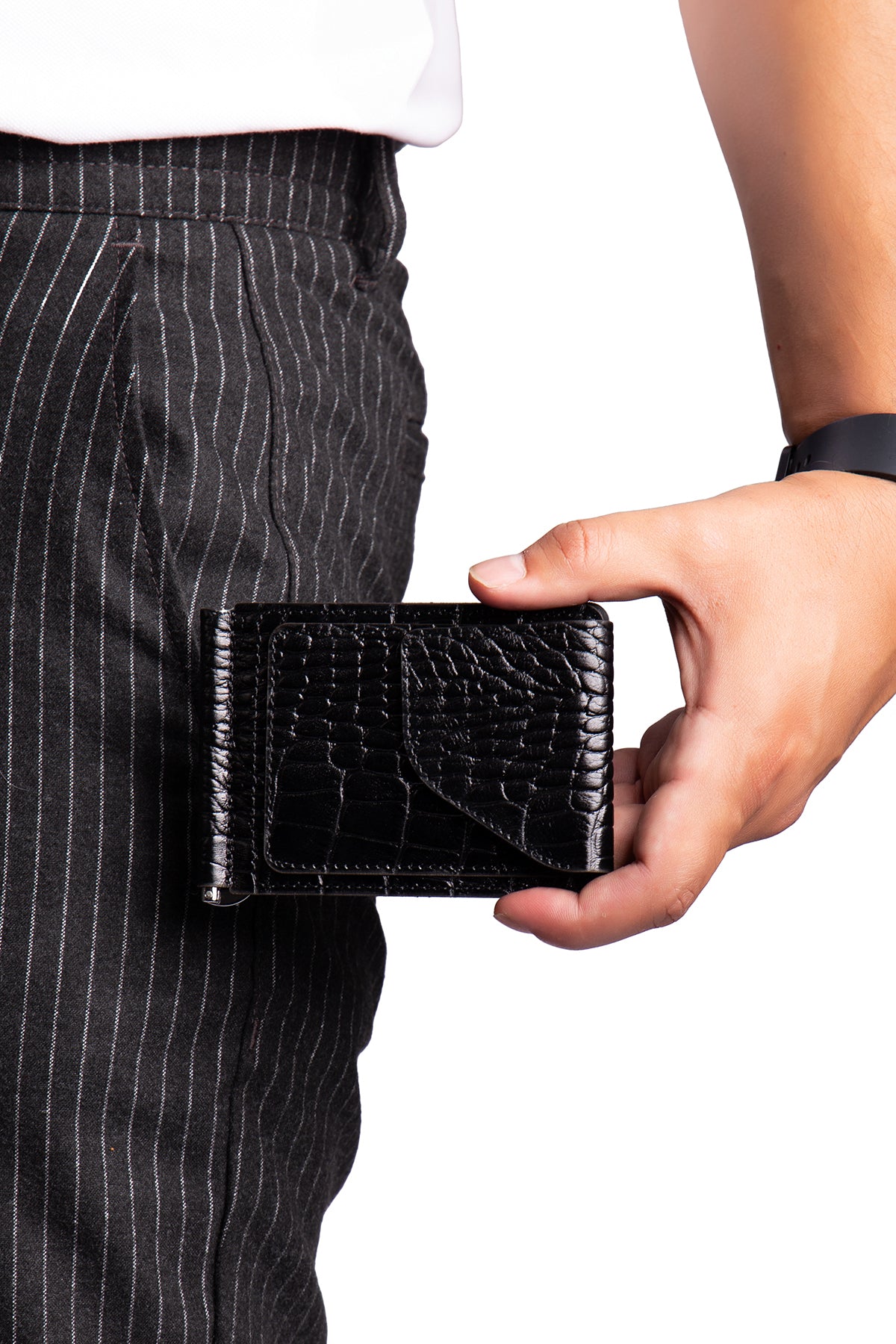 Rafel Hakiki Deri Cüzdan Para Klipsli ve Mıknatıs Kapaklı