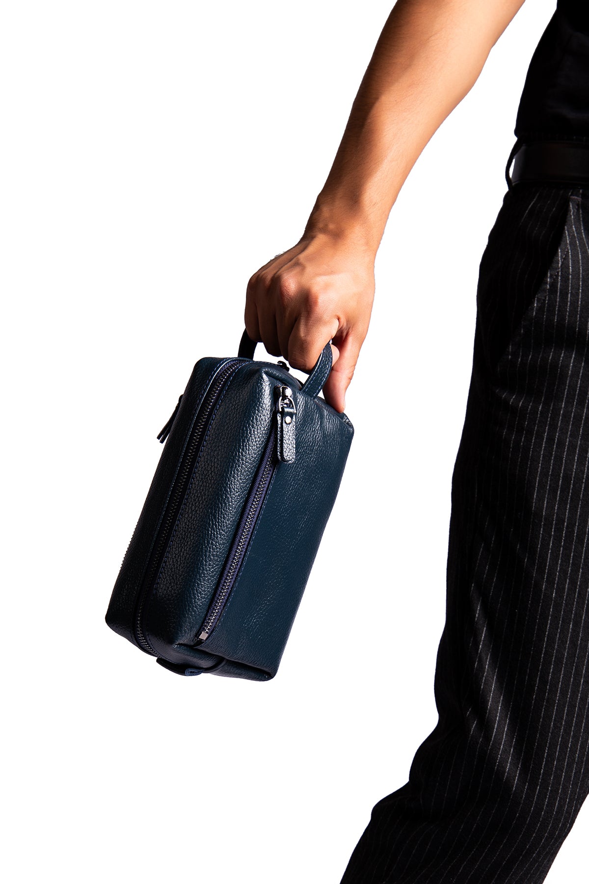 David Hakiki Deri Fermuarlı Portföy El Çantası