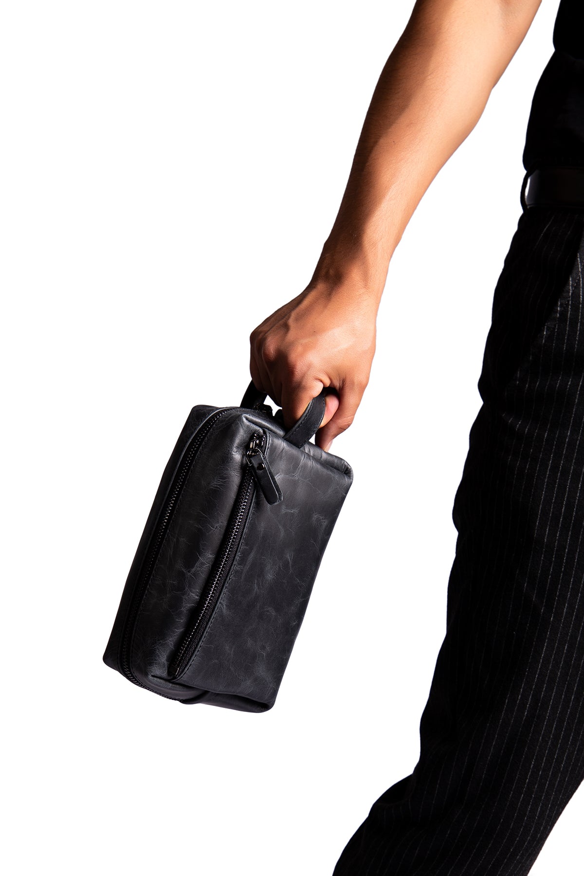 David Hakiki Deri Fermuarlı Portföy El Çantası