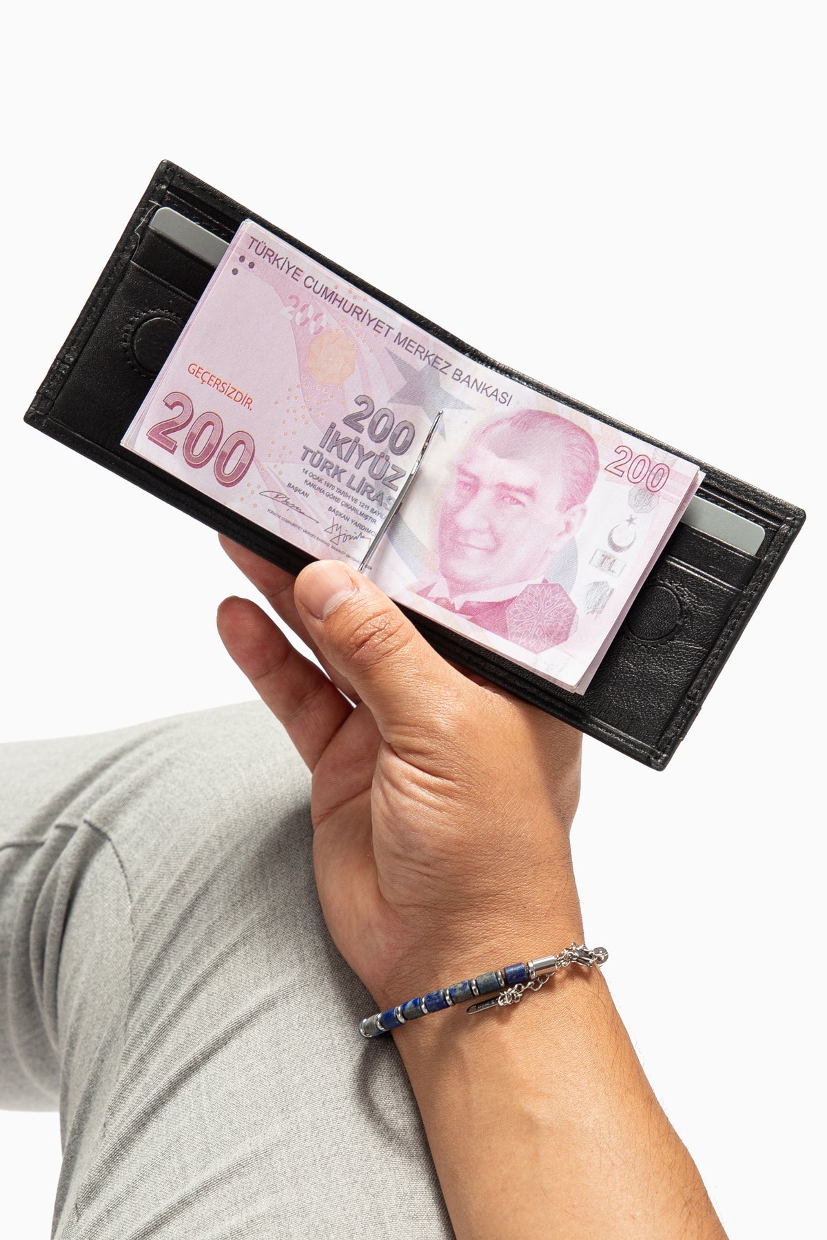 Norvik 9048 Hakiki Deri Para Klipsli Cüzdan