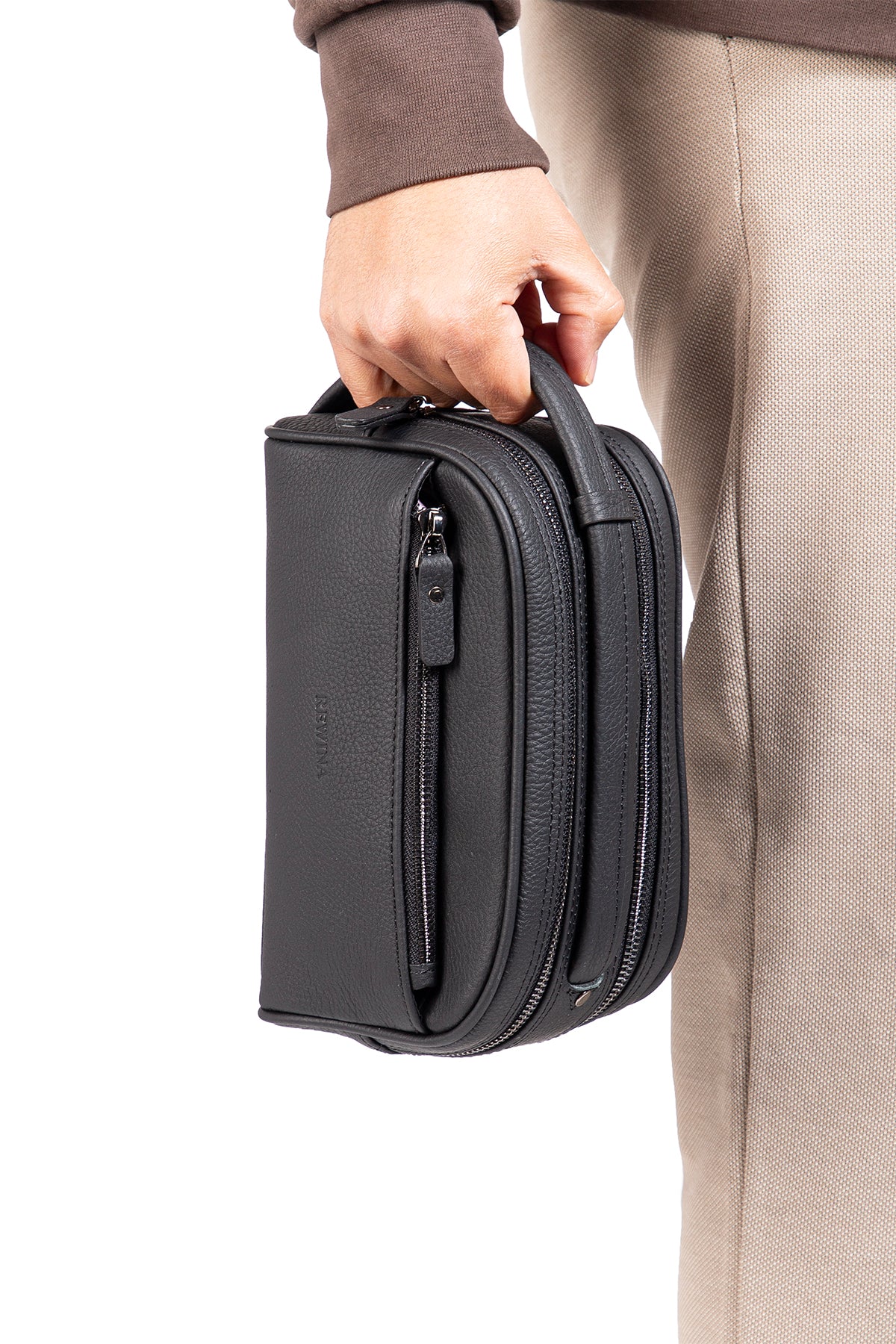 Acura 9558 Hakiki Deri Fermuarlı Portföy El Çantası