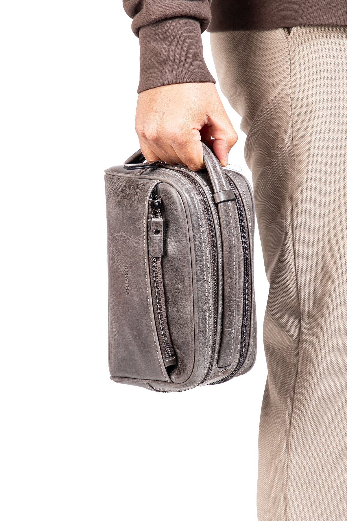 Acura 9558 Hakiki Deri Fermuarlı Portföy El Çantası