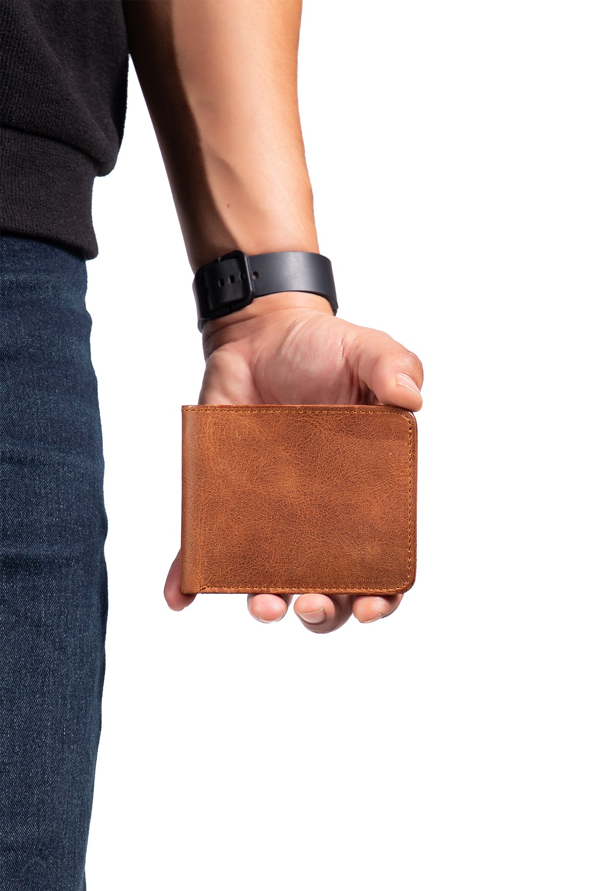 Mount Hakiki Deri Minimal Cüzdan Para Koyma Bölmeli Kartlık ve Mıknatıs Kapama