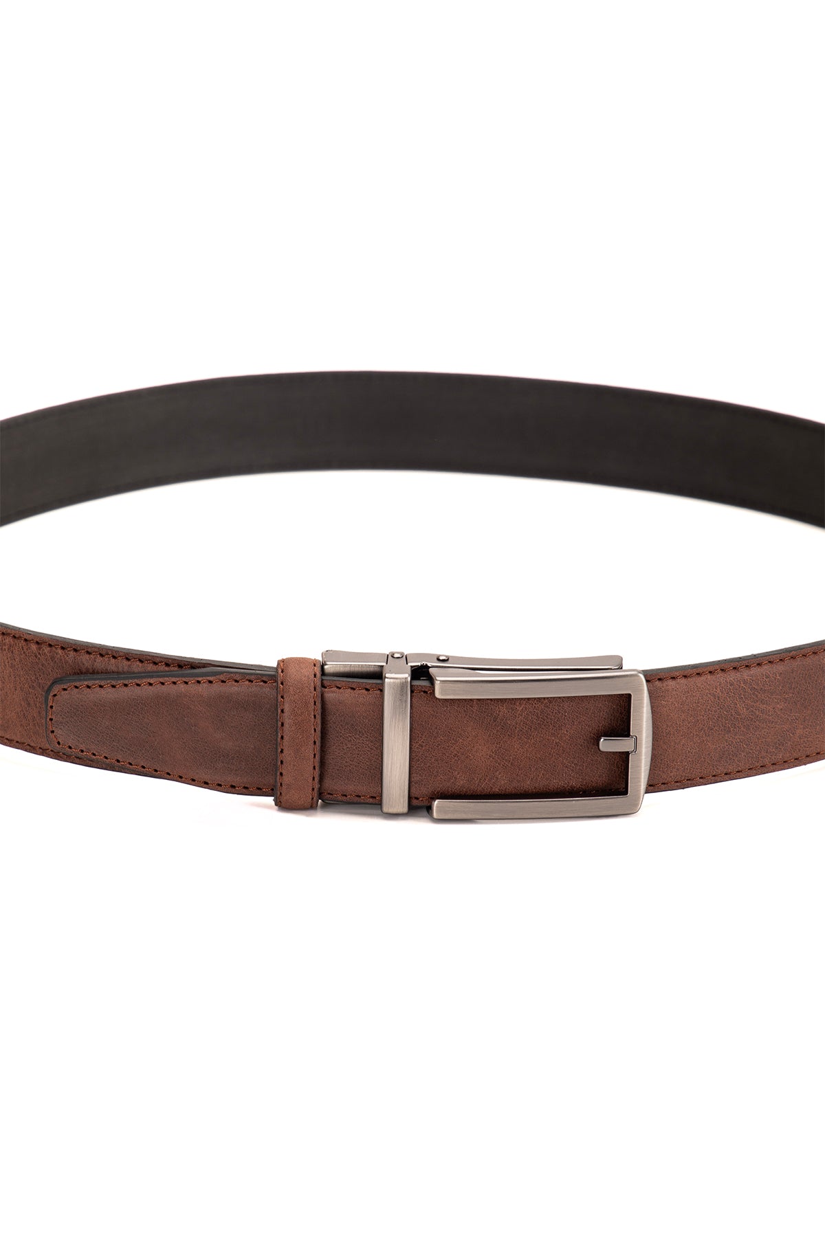 Premium Otomatik Dikişli Hakiki Deri Kemer 3.5 Cm