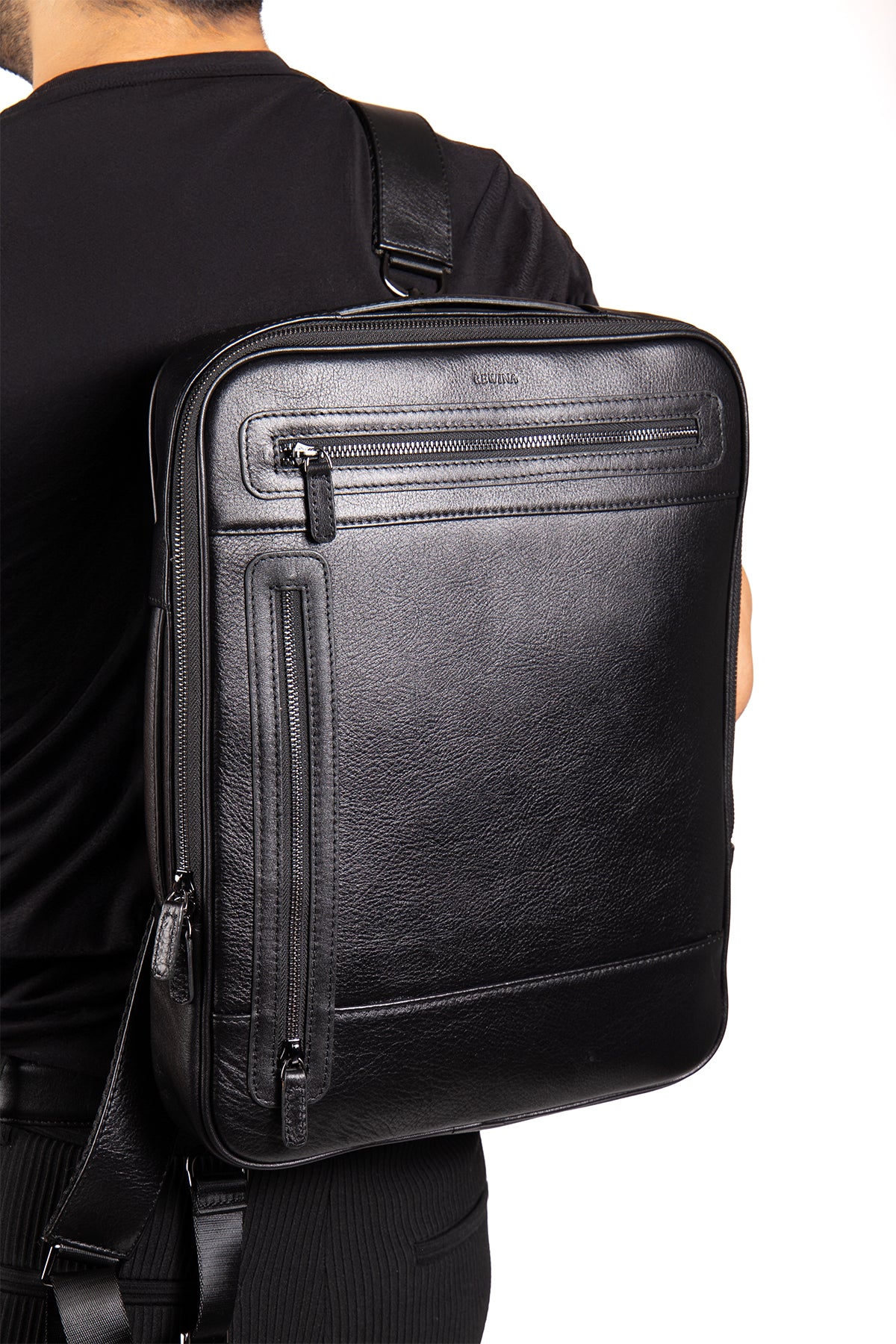 Rocky 9526 Hakiki Deri Laptop Bölmeli Evrak ve Sırt Çanta