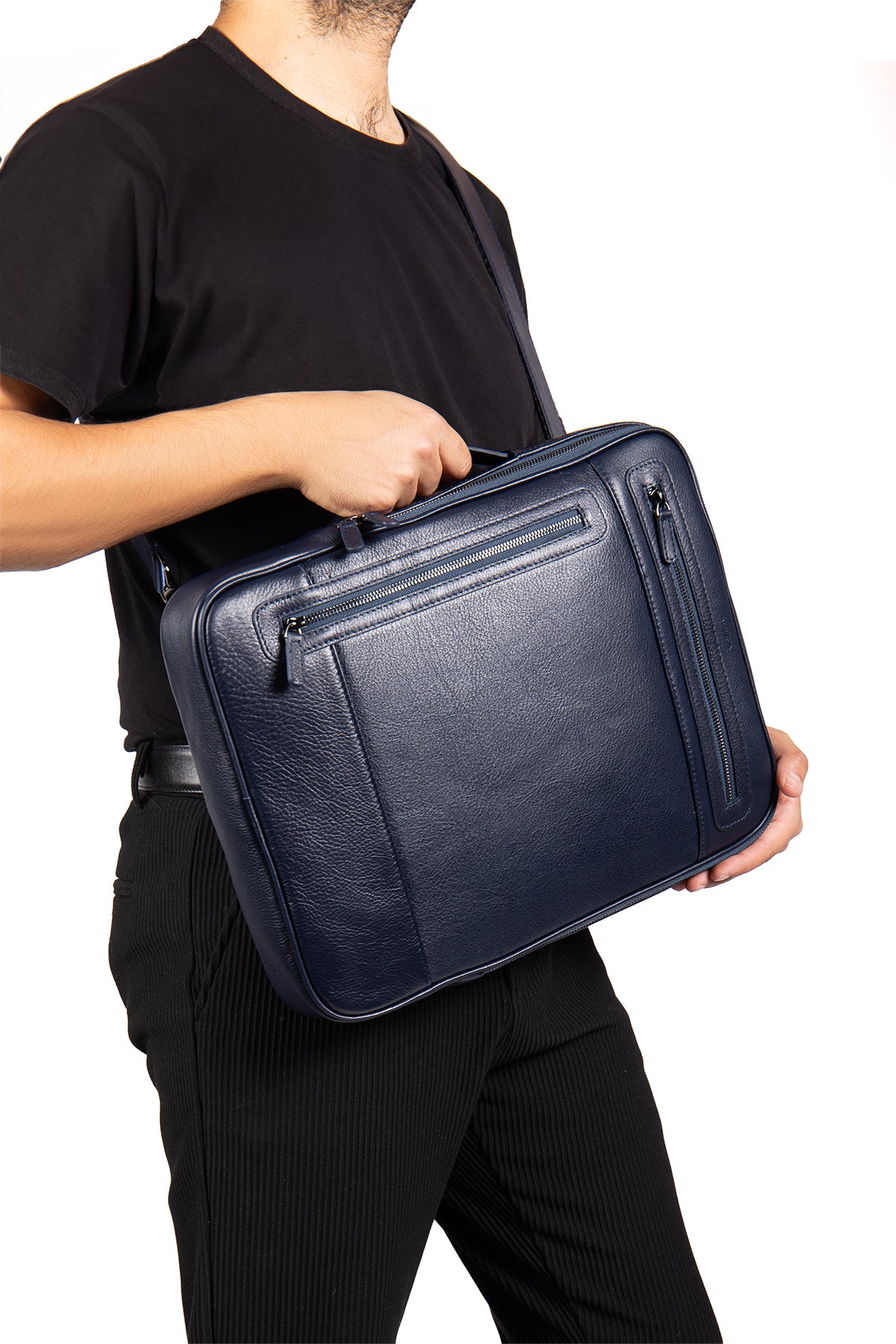 Rocky 9526 Hakiki Deri Laptop Bölmeli Evrak ve Sırt Çanta