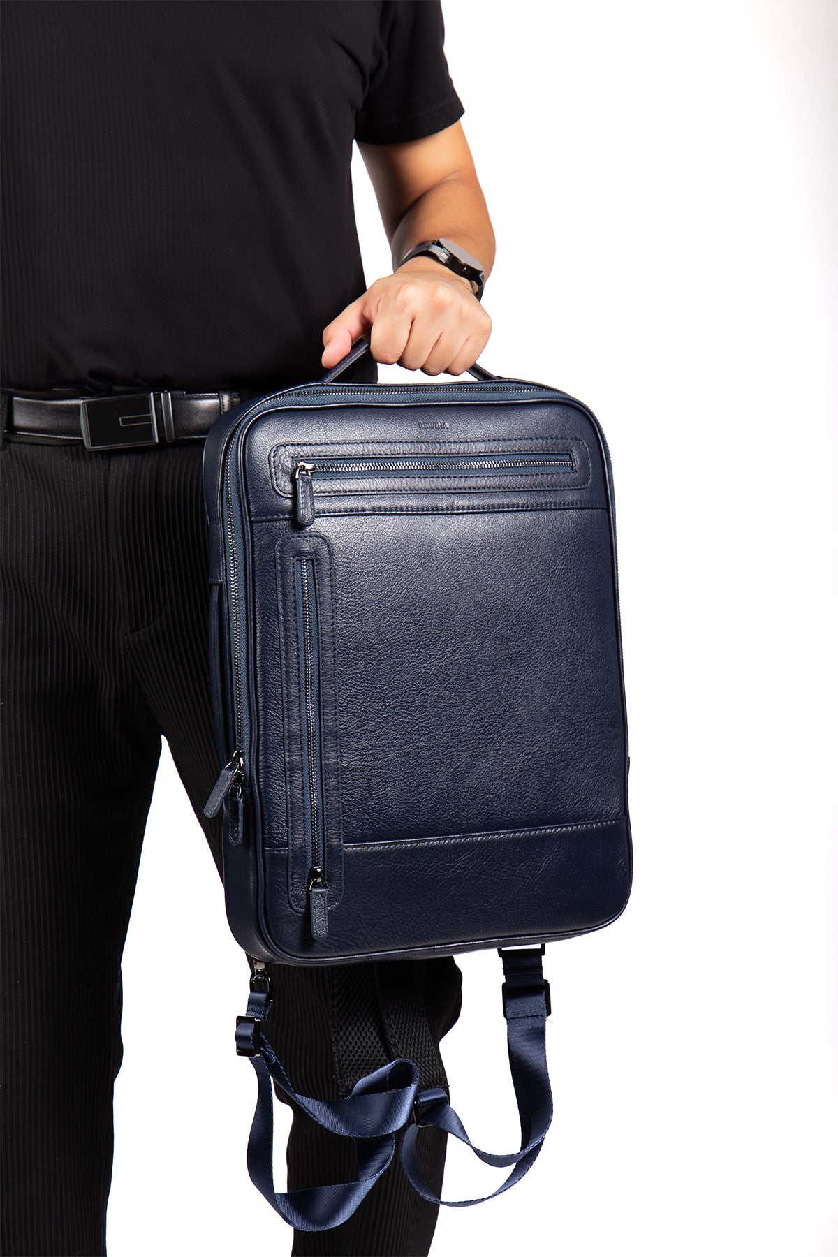 Rocky 9526 Hakiki Deri Laptop Bölmeli Evrak ve Sırt Çanta