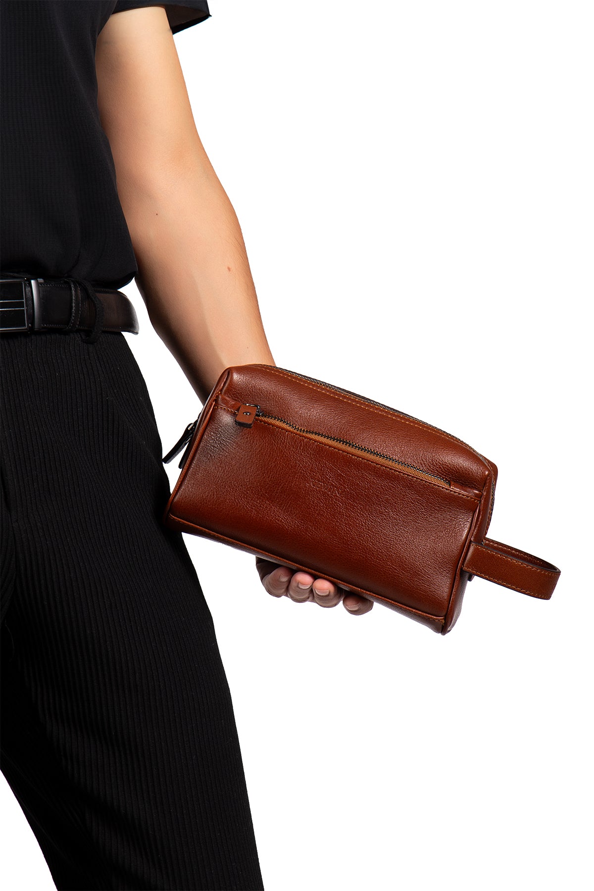 Brad 9570 Hakiki Deri Fermuarlı Portföy El Çantası