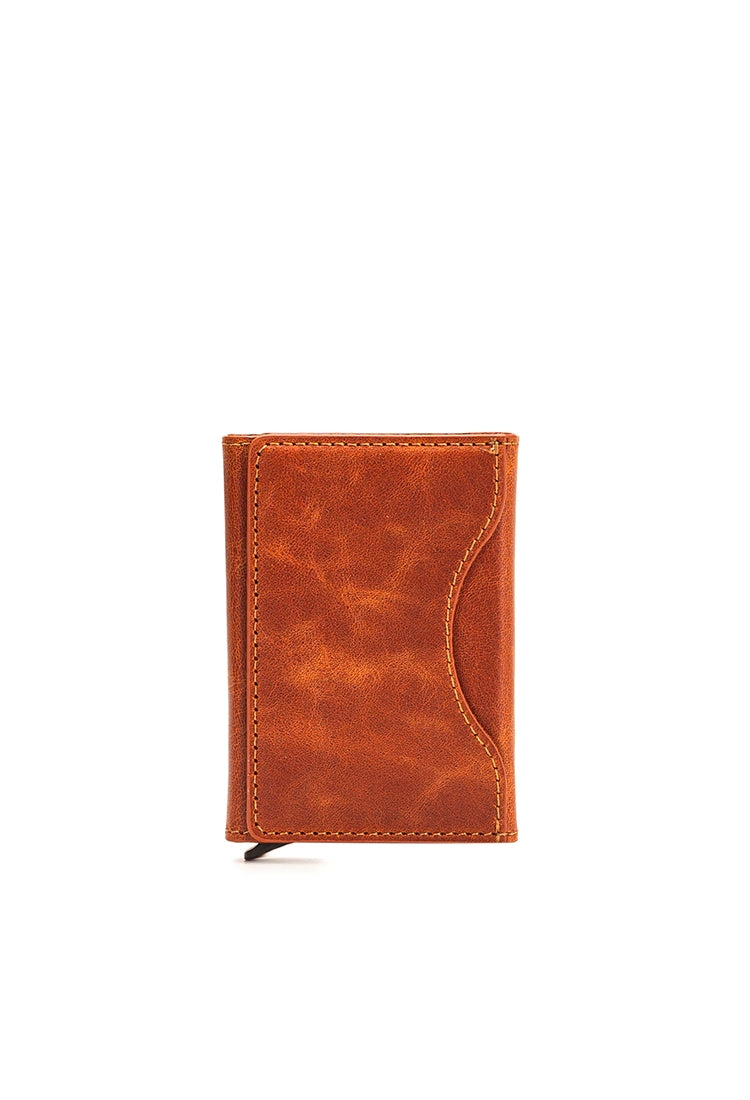 Magsafe Özellikli Premium Hakiki Deri Mekanizmalı Kartlık