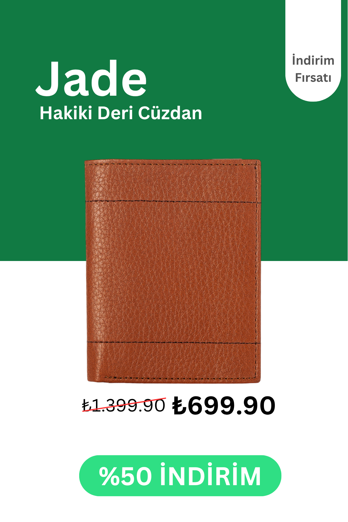 Jade Hakiki Deri Kartlık