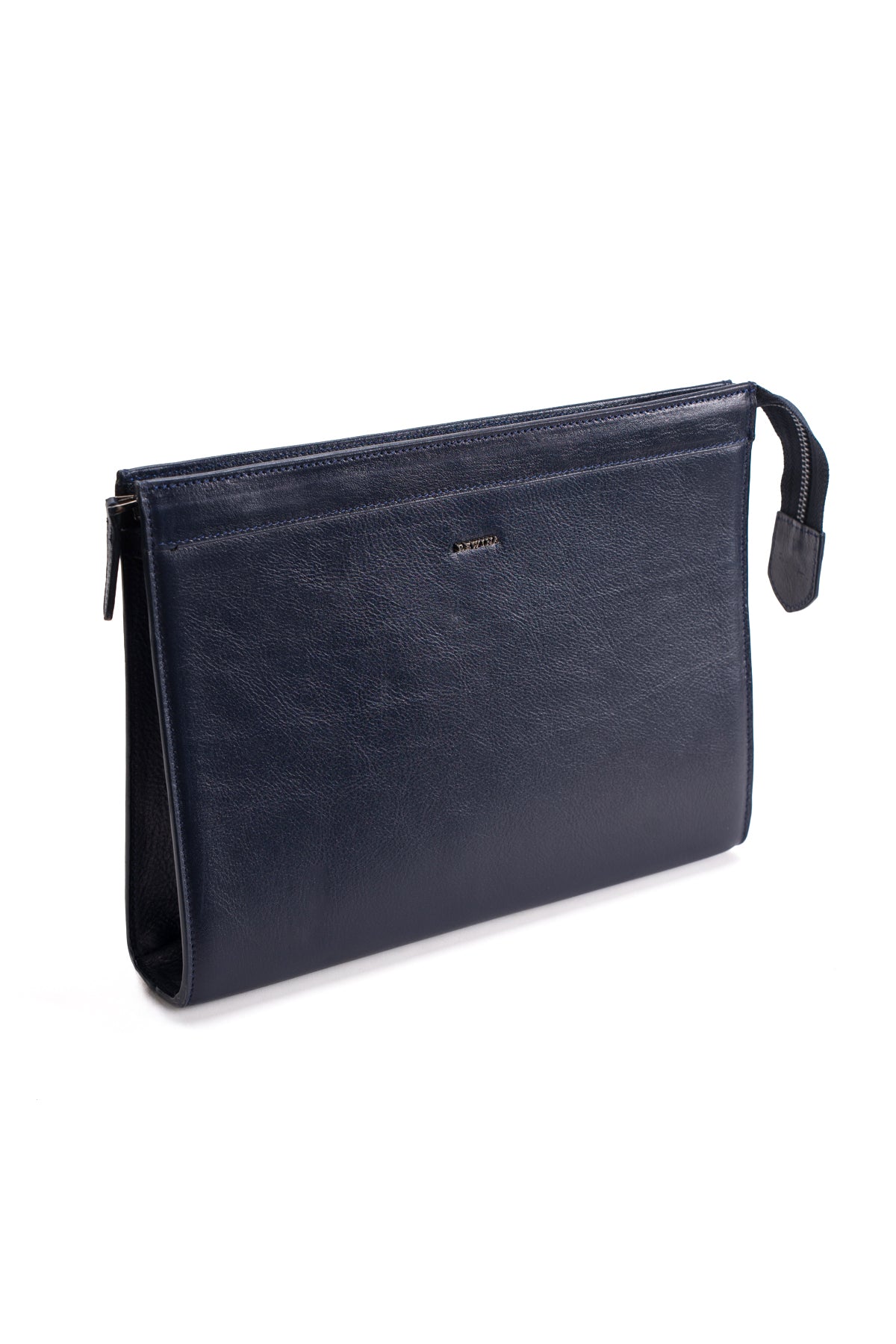 Gecce Hakiki Deri Fermuarlı Portföy El Çantası