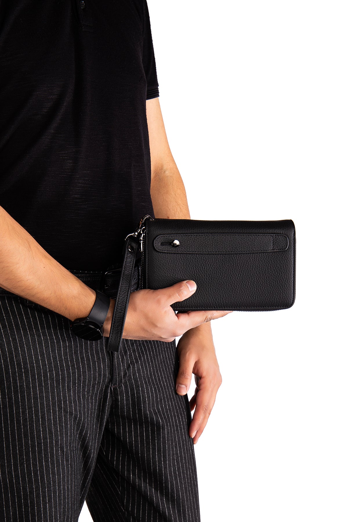 Morata Hakiki Deri Fermuarlı Portföy El Çantası