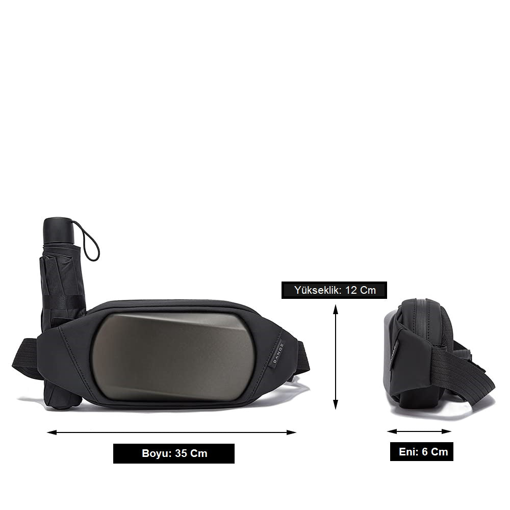 Kabuk Detaylı Bel Çantası