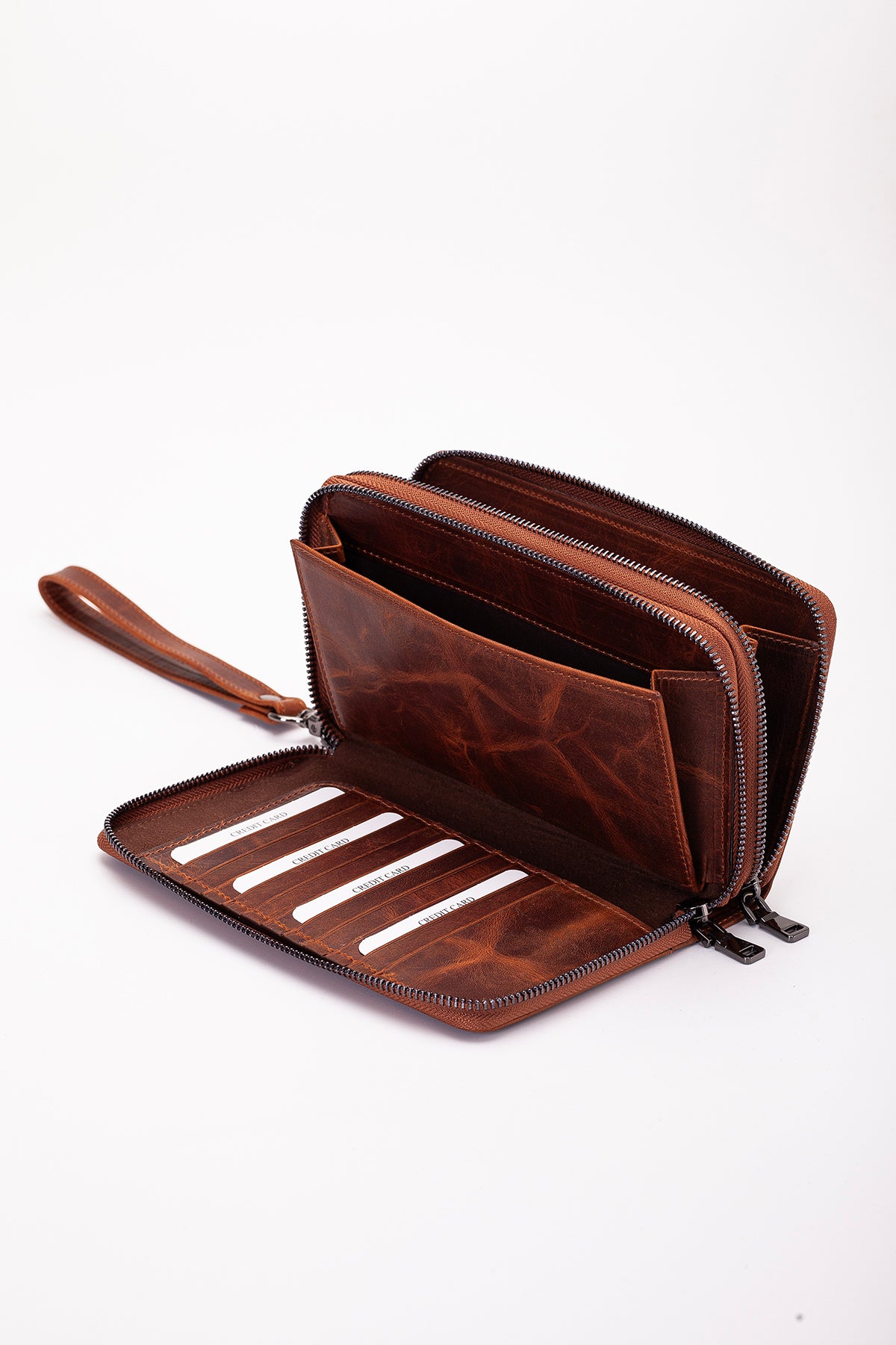 Morata Hakiki Deri Fermuarlı Portföy El Çantası