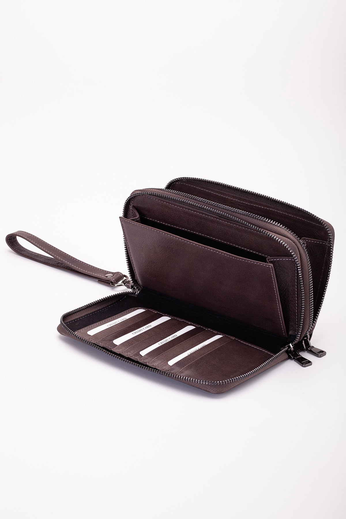 Morata Hakiki Deri Fermuarlı Portföy El Çantası