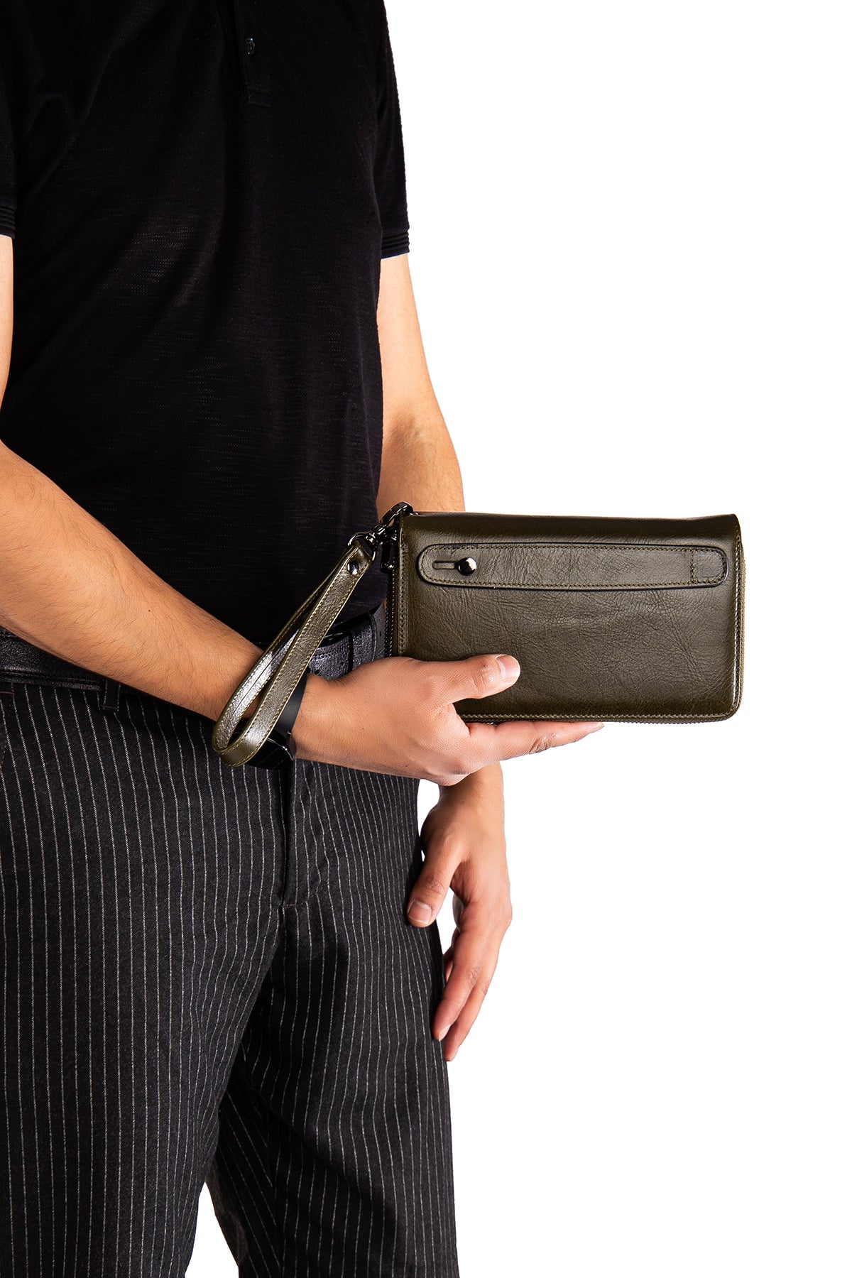 Morata Hakiki Deri Fermuarlı Portföy El Çantası