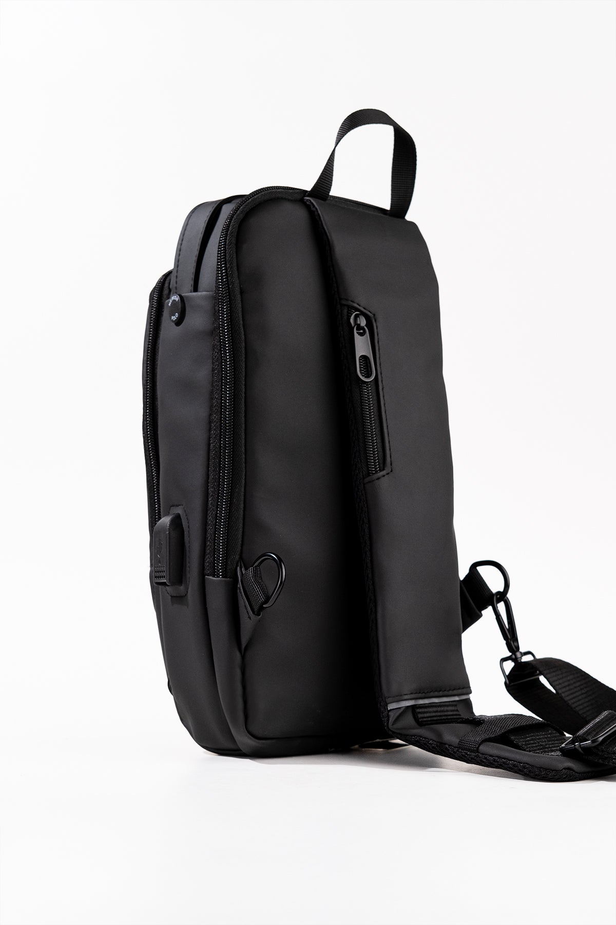 Unisex Kilitli Ayarlanabilir Çapraz Askılı Göğüs Omuz ve Sırt Çantası