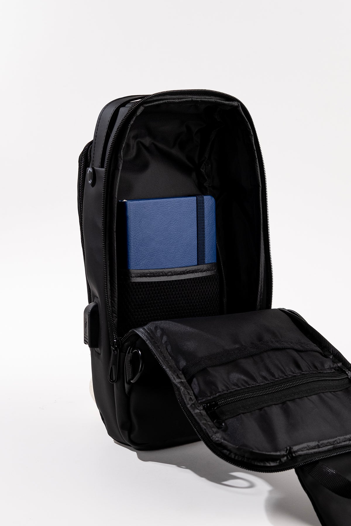 Unisex Kilitli Ayarlanabilir Çapraz Askılı Göğüs Omuz ve Sırt Çantası