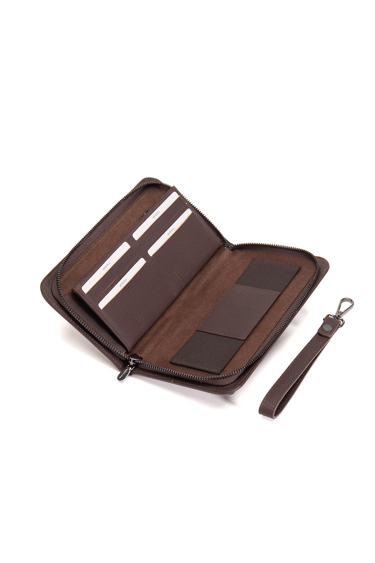 Ederson 9567 Hakiki Deri Fermuarlı Portföy El Çantası