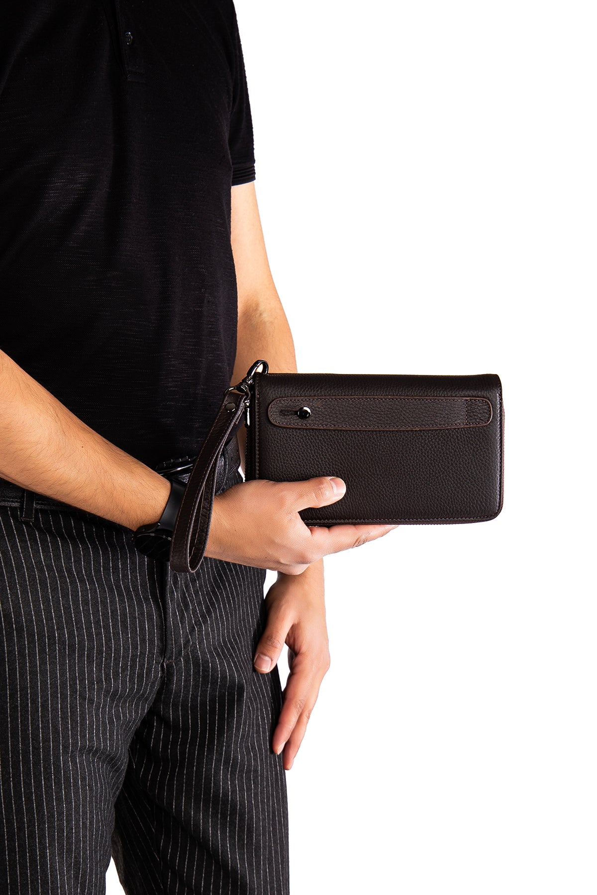 Morata Hakiki Deri Fermuarlı Portföy El Çantası