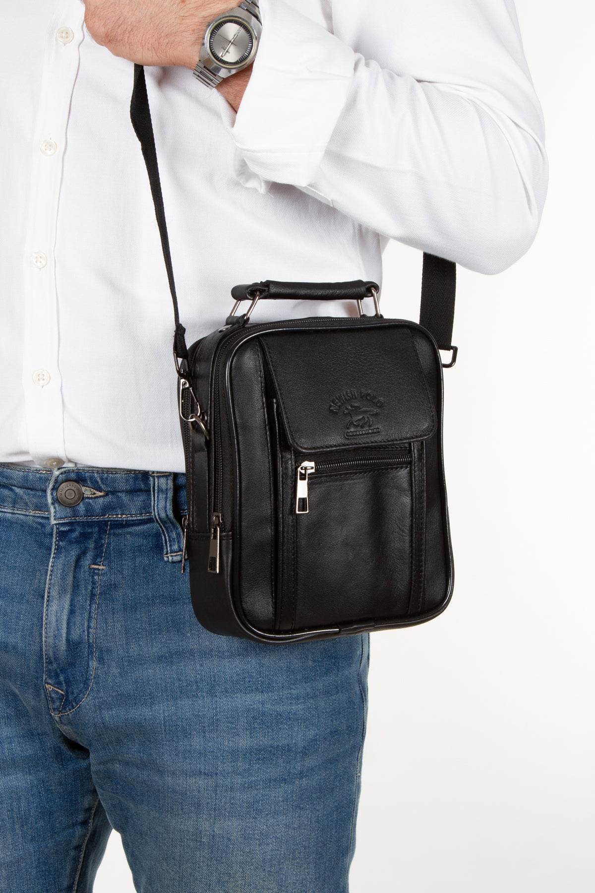 Hakiki Deri Kasalı El Ve Omuz Çantası Telefon Hazneli