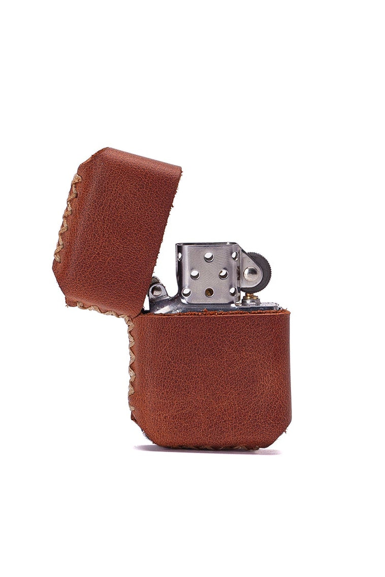 Hakiki Deri Kılıflı Benzinli Çakmak