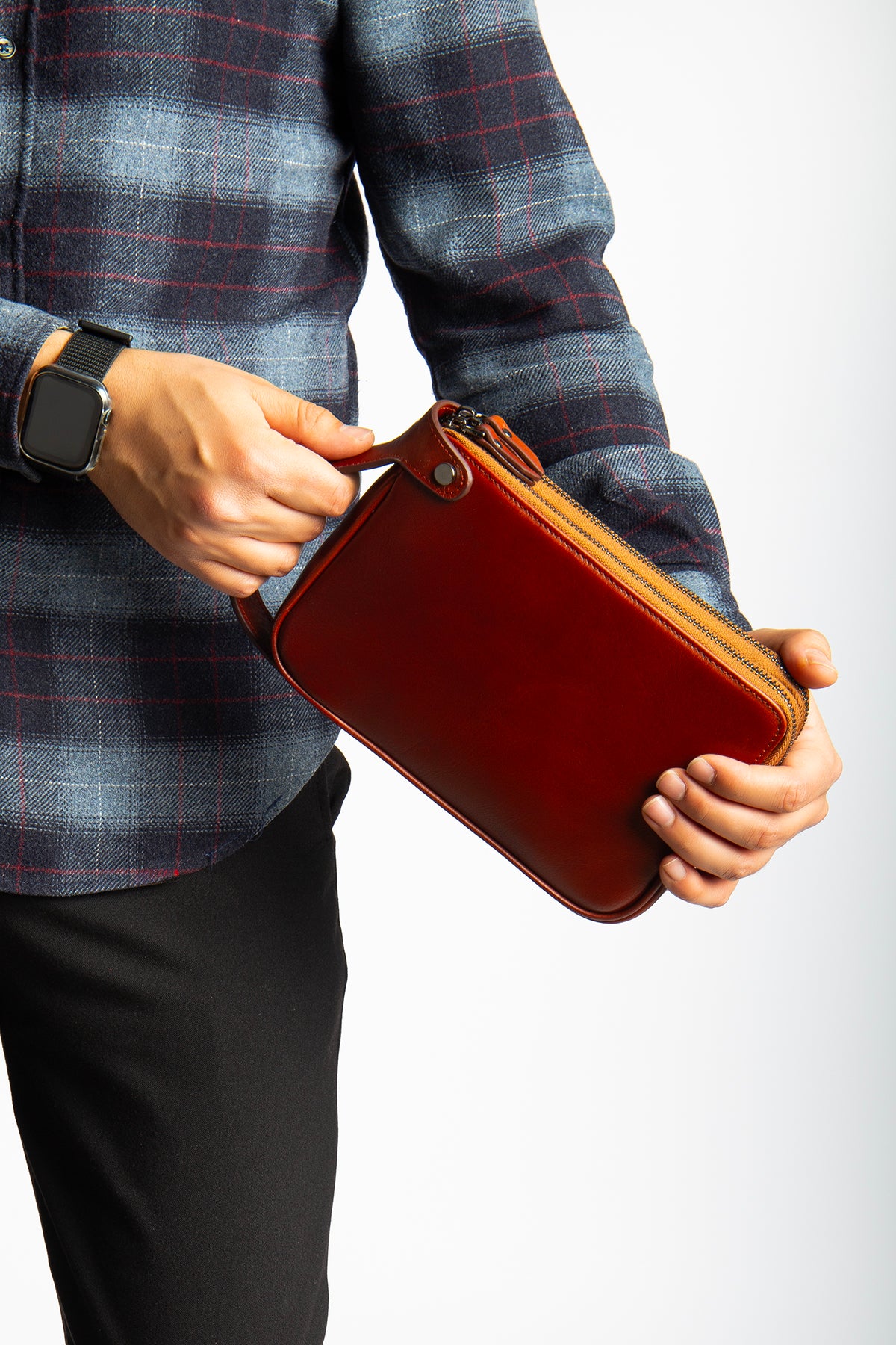 Raul Hakiki Deri Fermuarlı Portföy