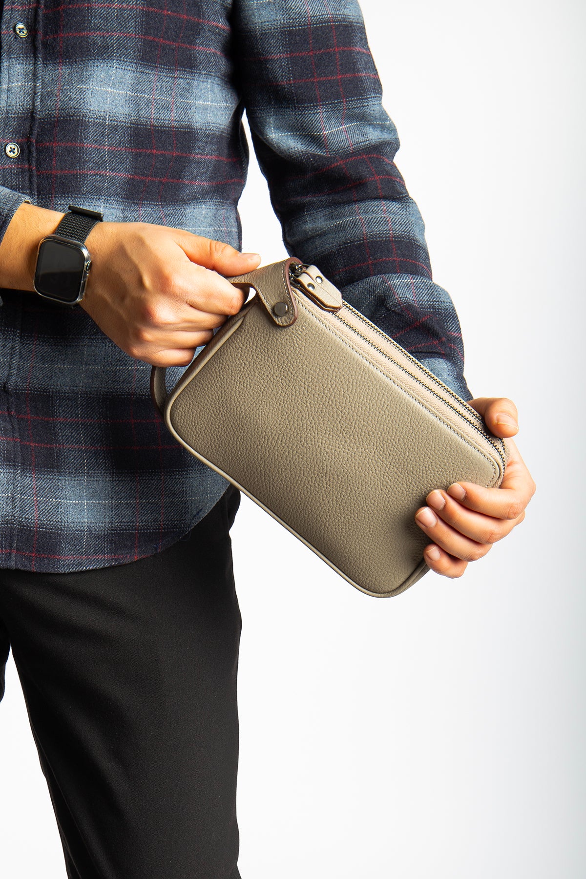 Raul Hakiki Deri Fermuarlı Portföy