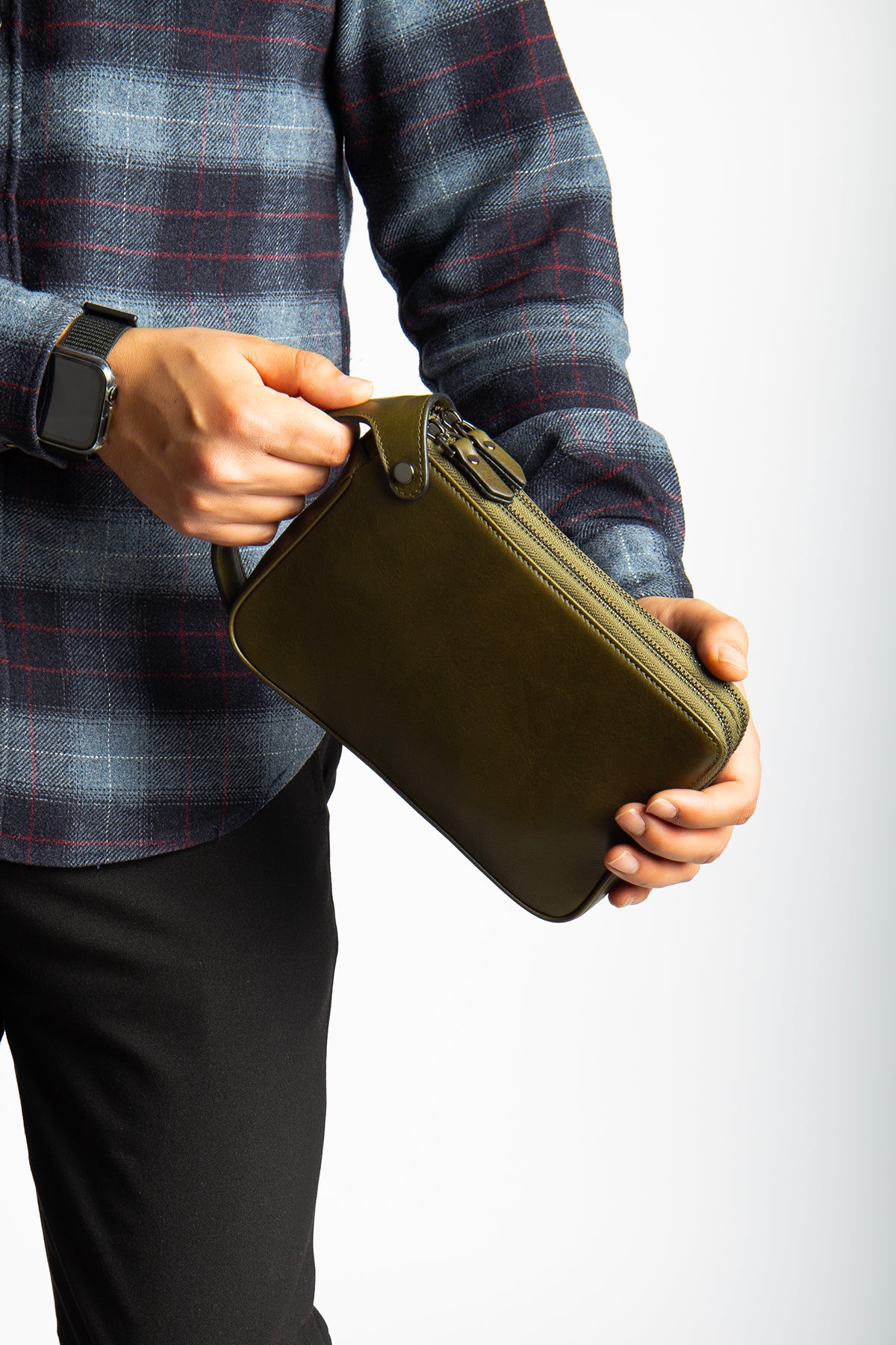 Raul Hakiki Deri Fermuarlı Portföy