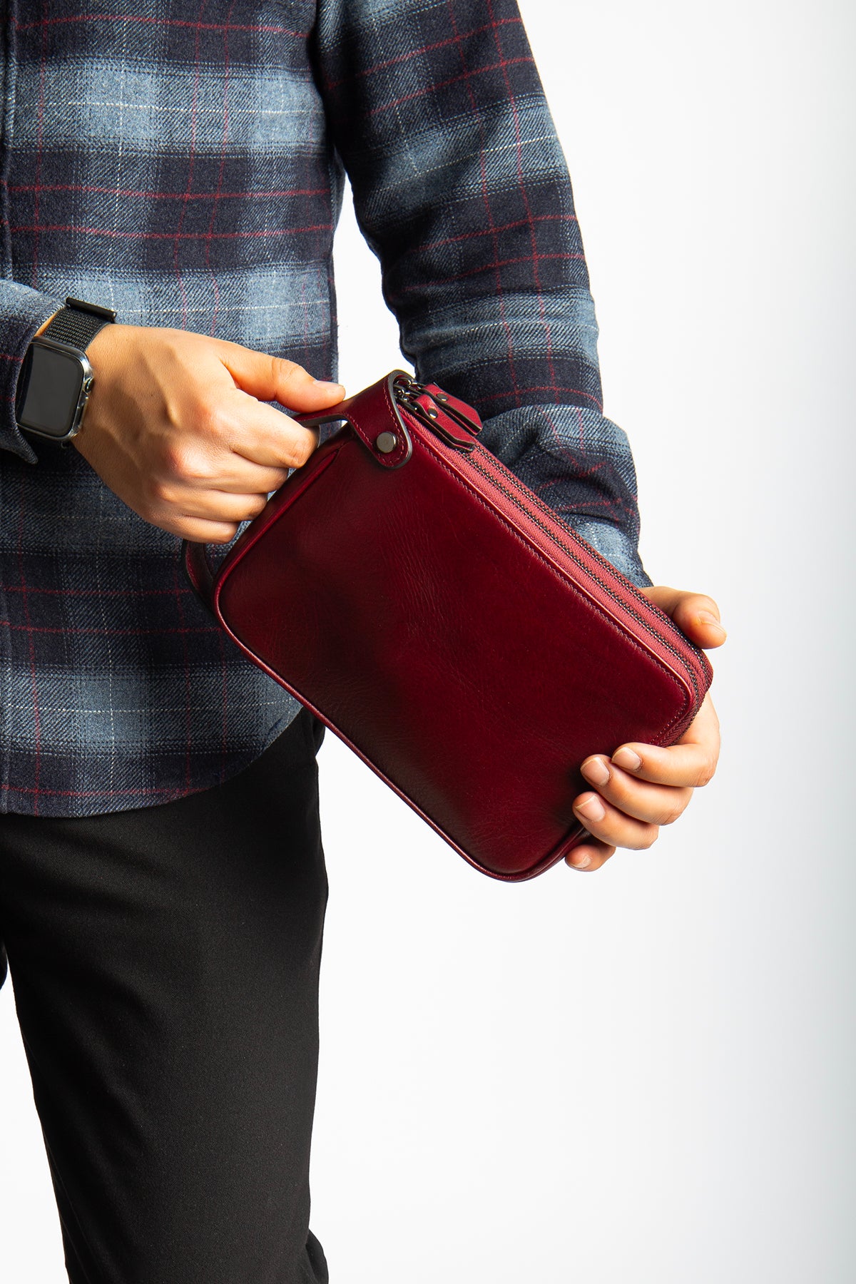 Raul Hakiki Deri Fermuarlı Portföy