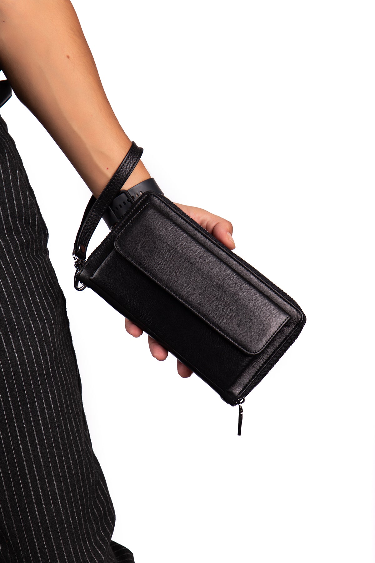 Modric Hakiki Deri Fermuarlı Portföy El Çantası