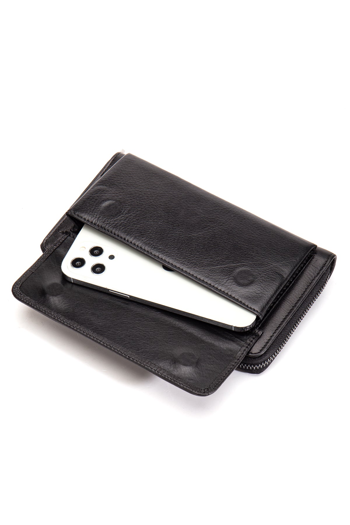 Modric Hakiki Deri Fermuarlı Portföy El Çantası