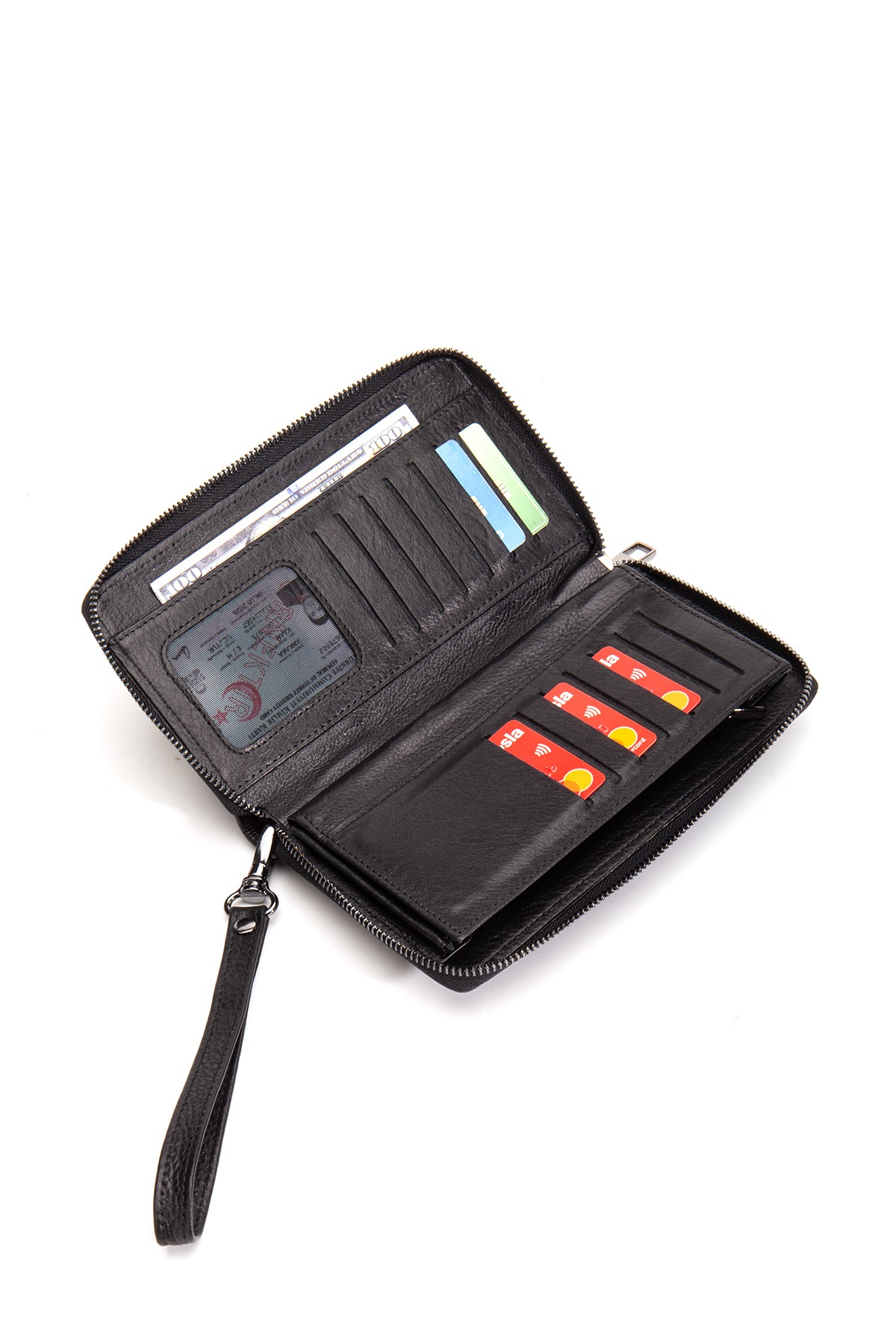 Modric Hakiki Deri Fermuarlı Portföy El Çantası