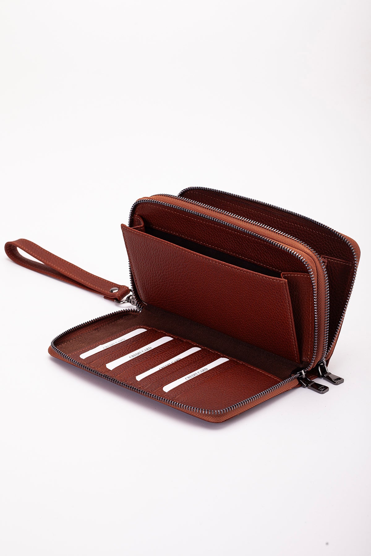 Morata Hakiki Deri Fermuarlı Portföy El Çantası