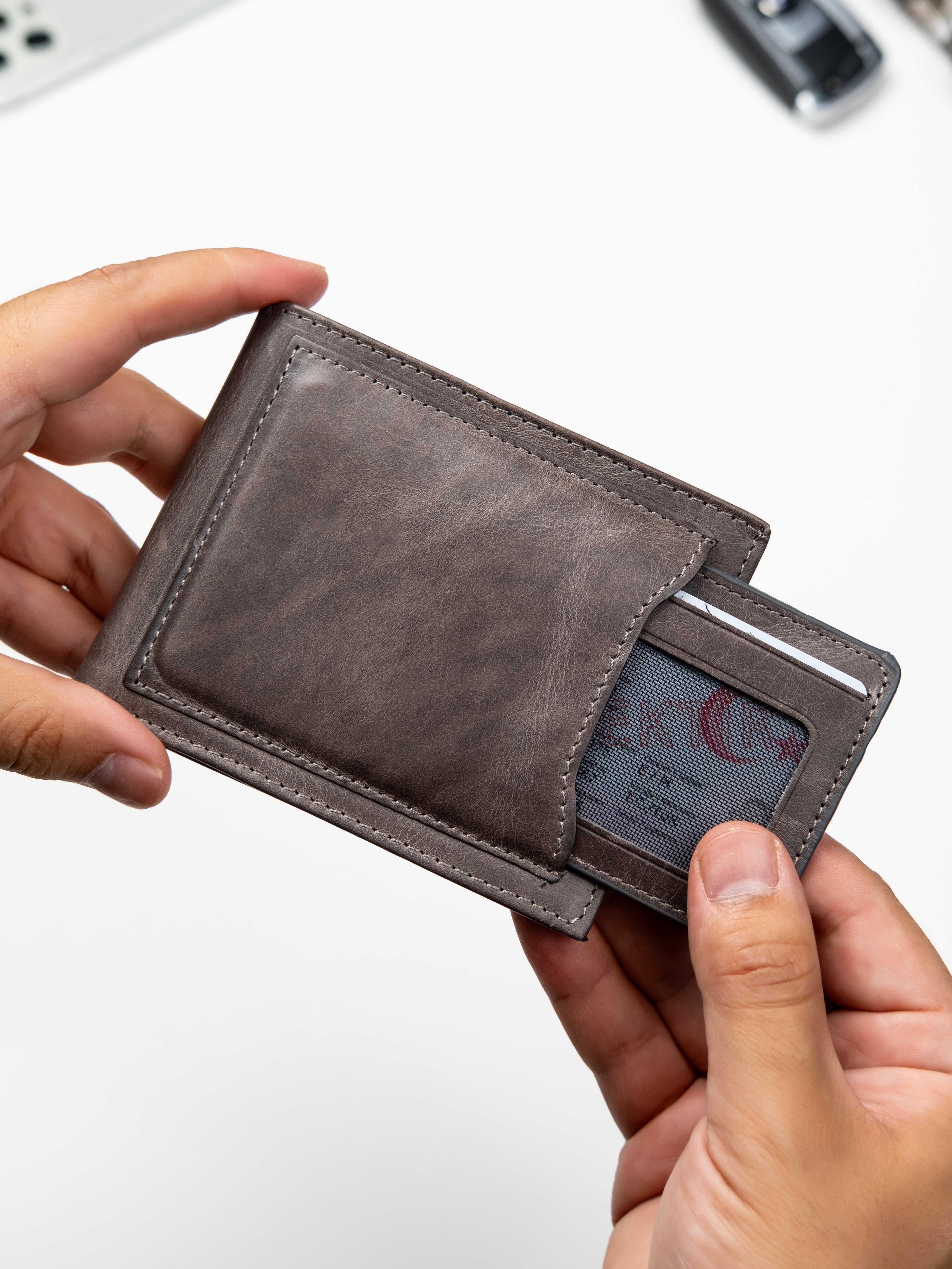 Vintage Hakiki Deri Cüzdan – Visca