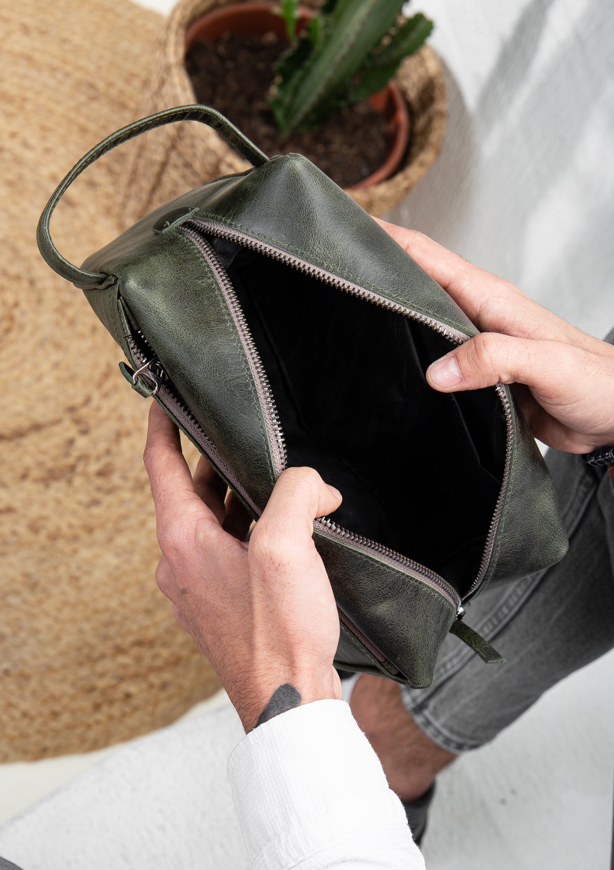 Niki Leather Mare Hakiki Deri Unisex Çanta