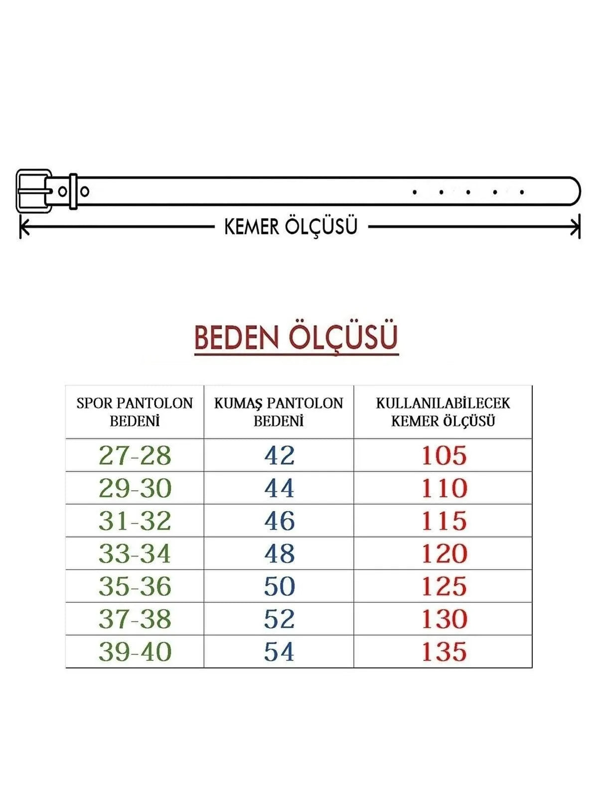 Klasik Düz Hakiki Deri Kemer 4 Cm