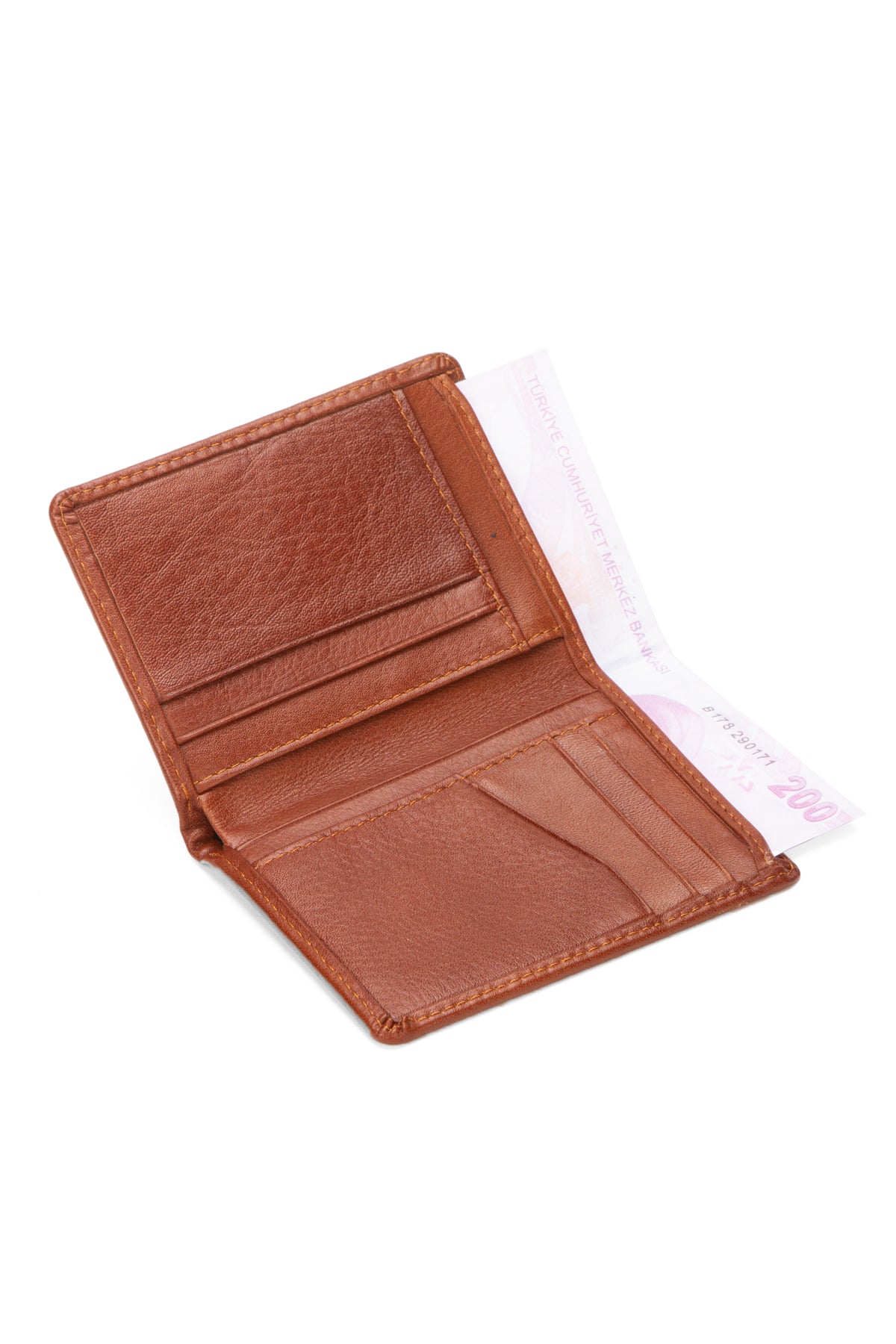 Niki Leather York Hakiki Deri Dik Cüzdan