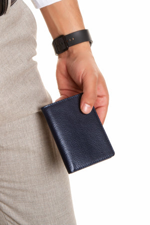 Niki Leather York Hakiki Deri Dik Cüzdan